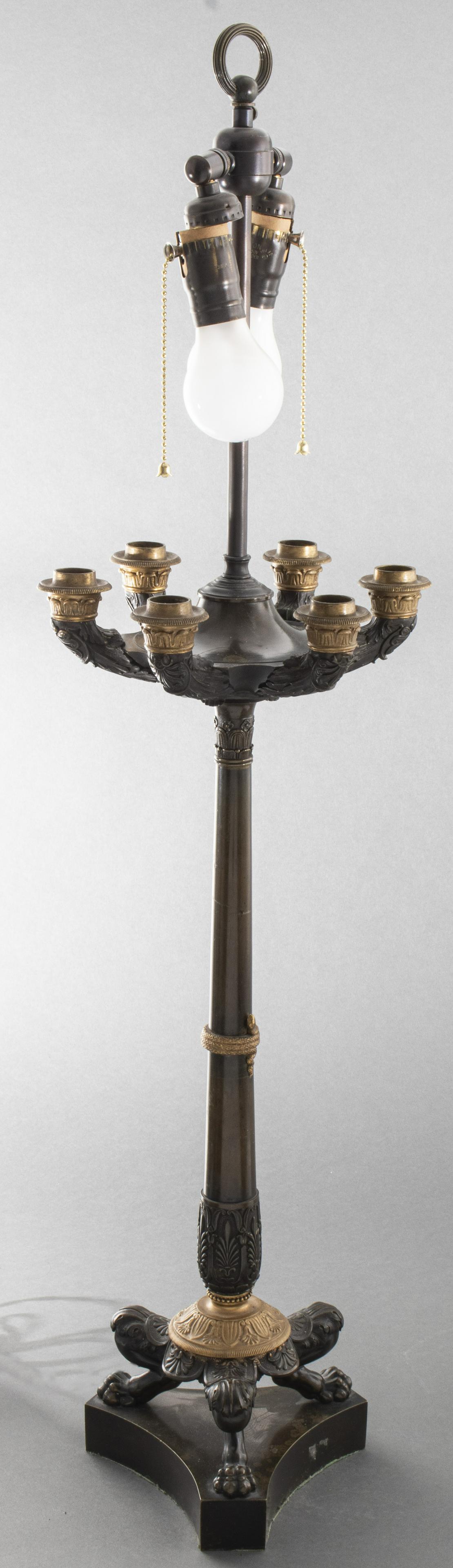Charles X Style Gilt And Patinated Bronze Lamp (1 of 10)