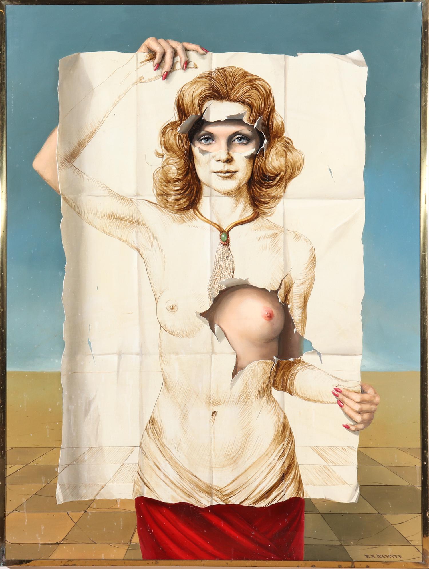 Raymond A. Whyte Surrealist Oil On Canvas (1 of 5)