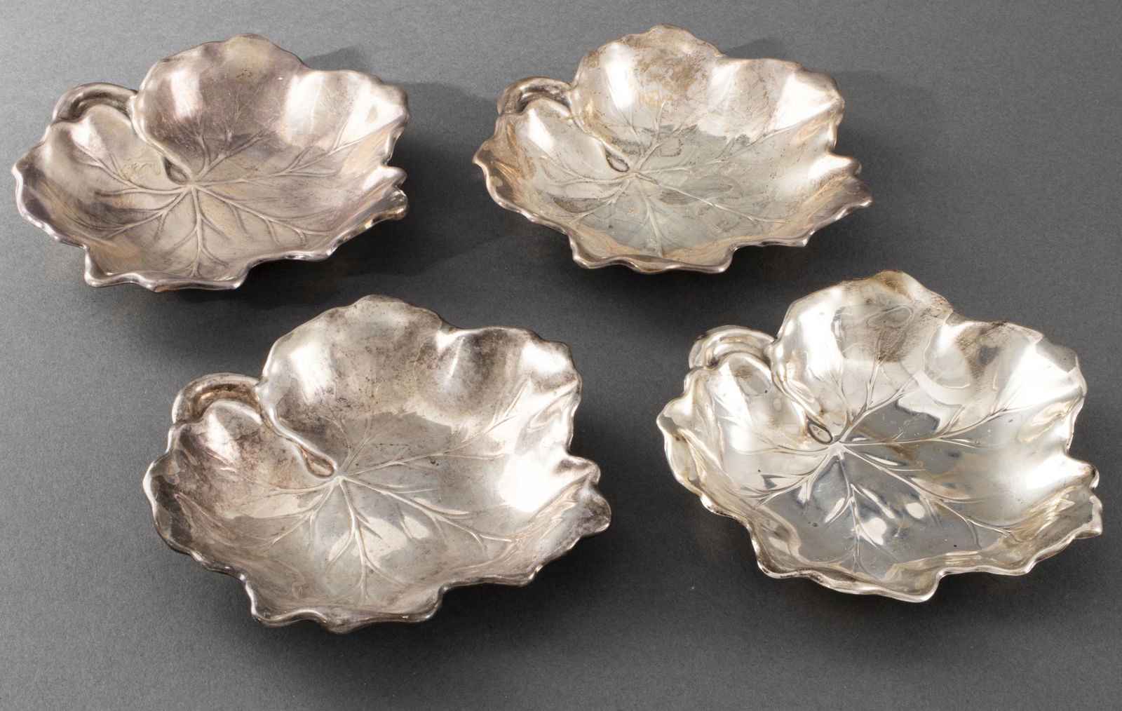 Reed & Barton Sterling Silver Leaf Dishes, 4 (1 of 5)