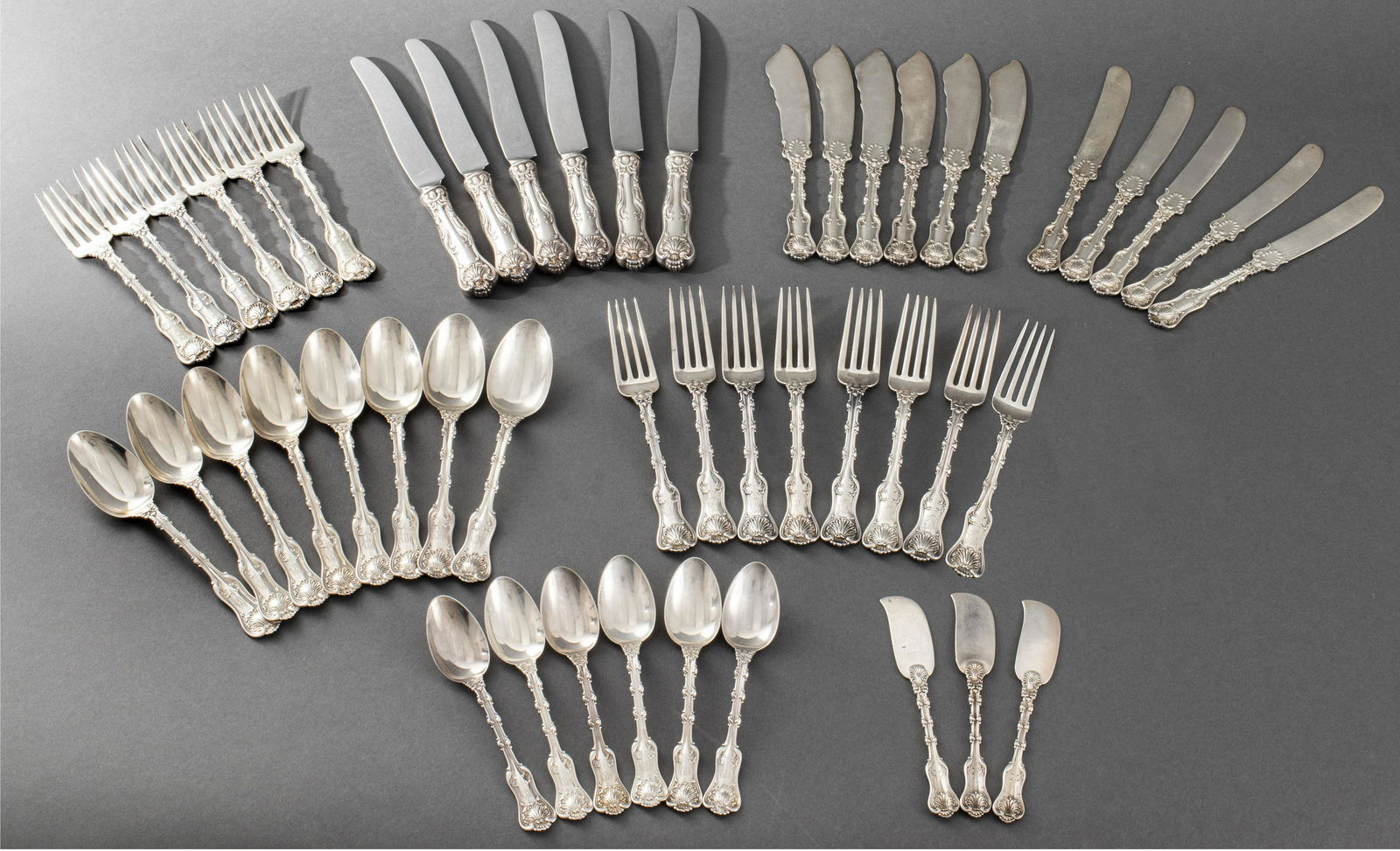 Whiting "Imperial Queen" Silver Flatware, 48 Pcs. (1 of 19)