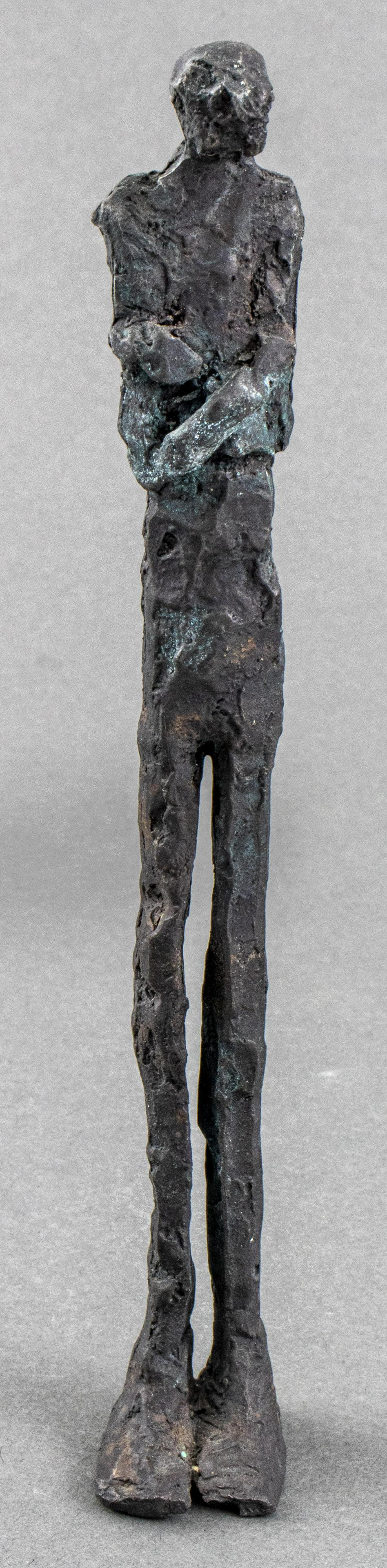 After Alberto Giacometti Brutalist Bronze Figure (1 of 12)