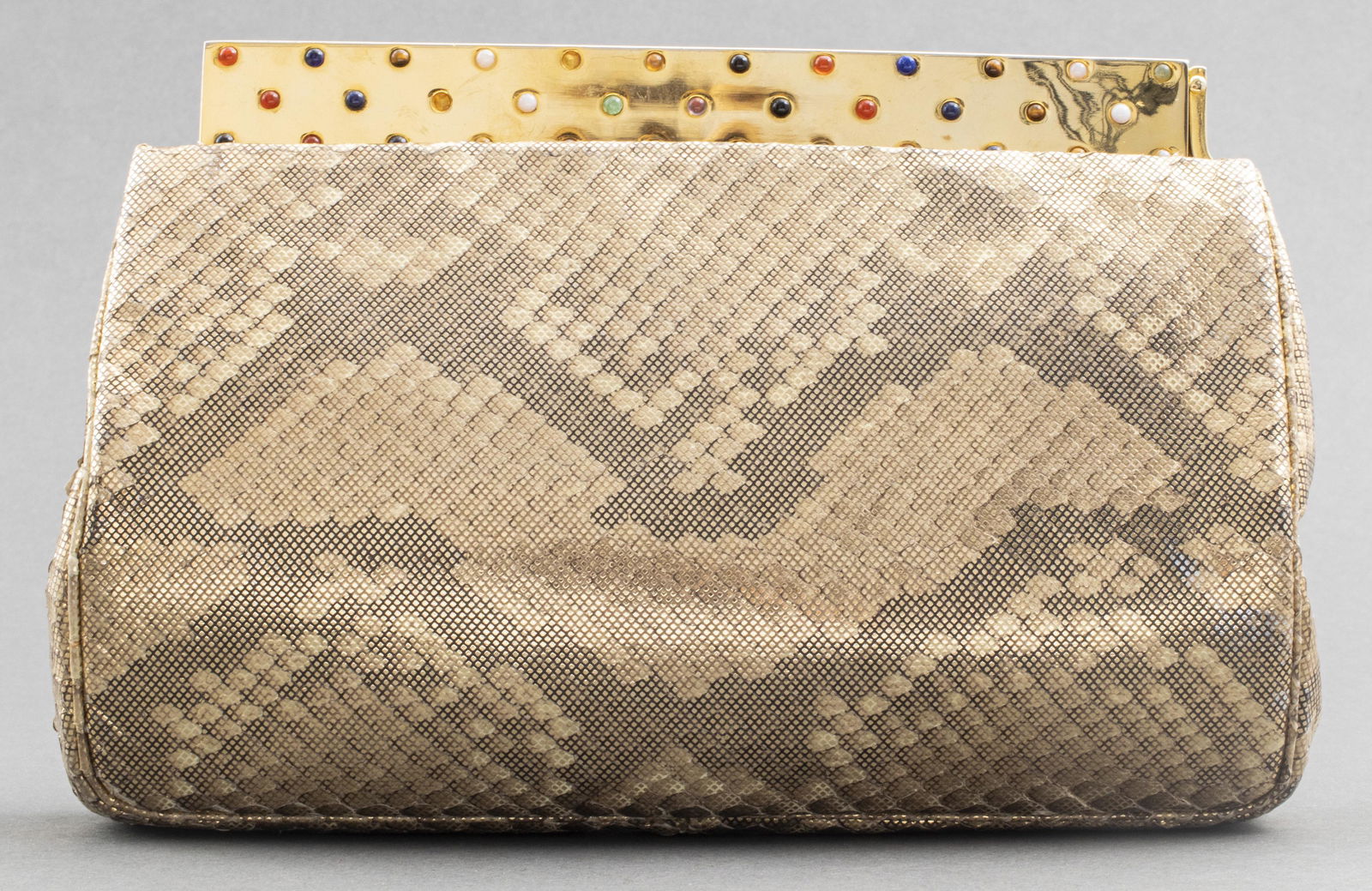 Judith Leiber Python-Print Clutch Handbag (1 of 4)