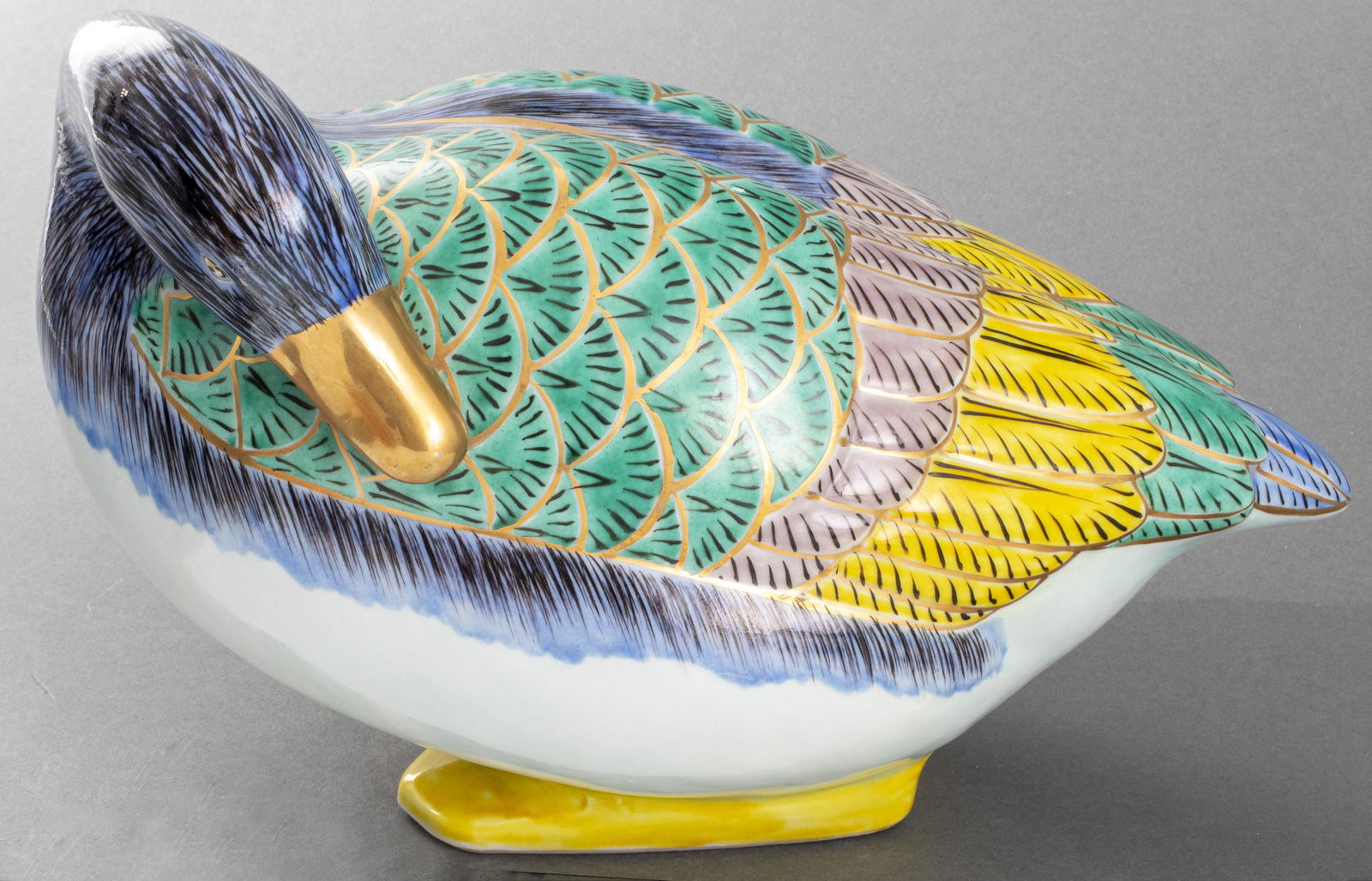 Hungarian Style Hand Painted Porcelain Duck (1 of 9)