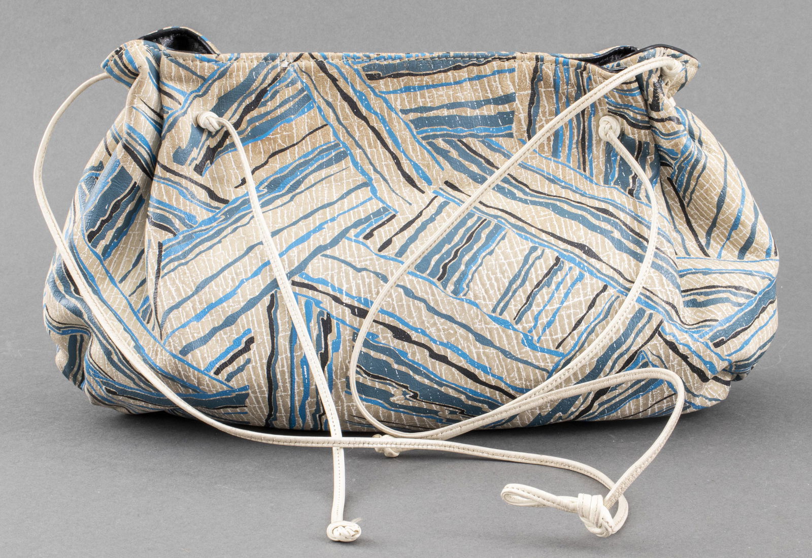 Carlos Falchi Woven Stripe Pattern Handbag (1 of 5)