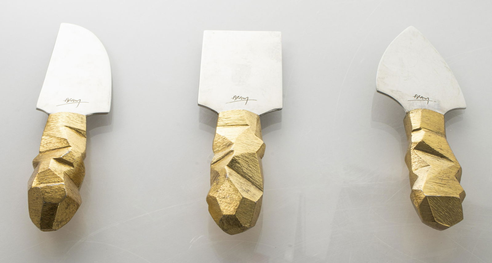 Michael Aram Rock Handle Cheese Knives, 3 (1 of 3)