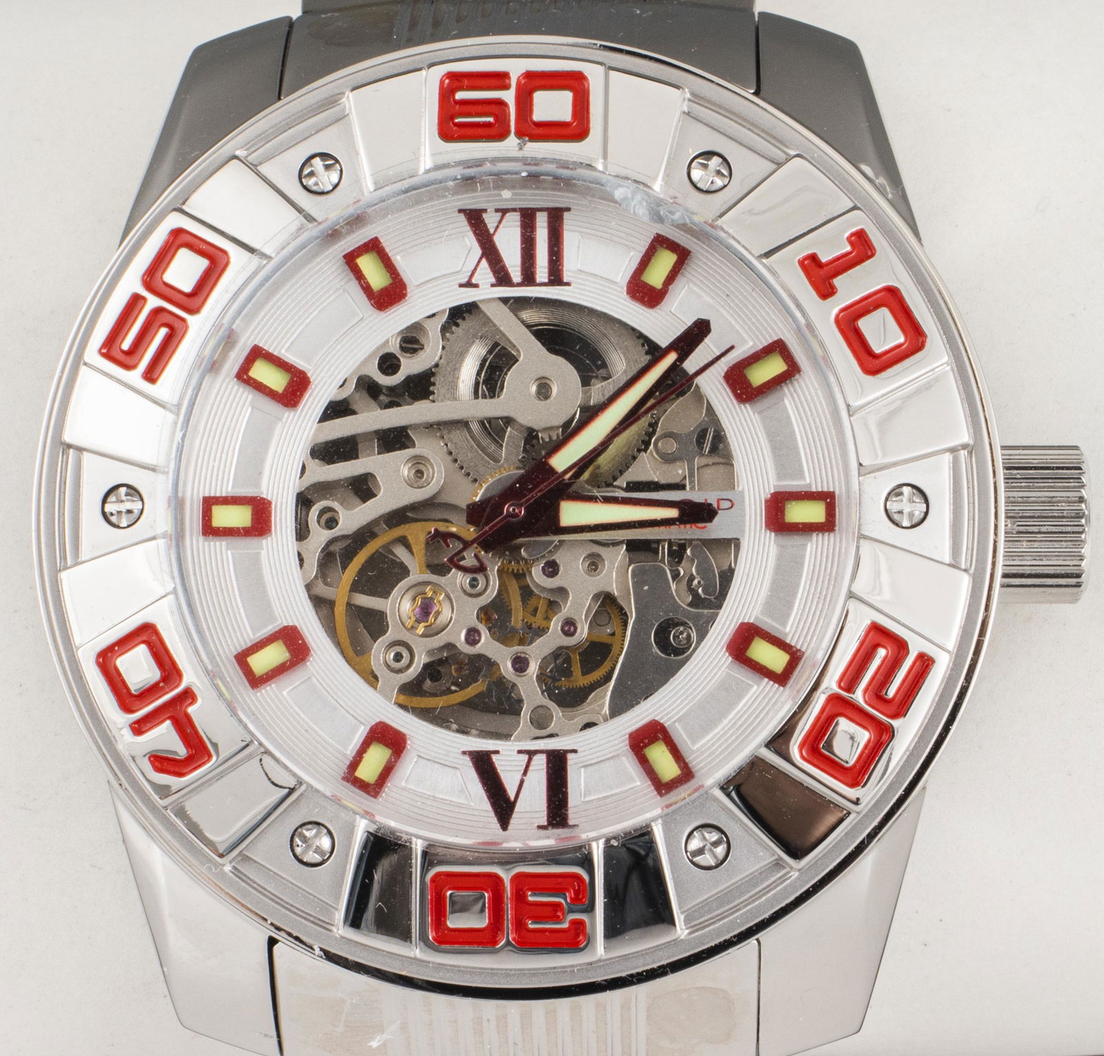 Android Automatic Stainless Steel Skeleton Watch (1 of 3)