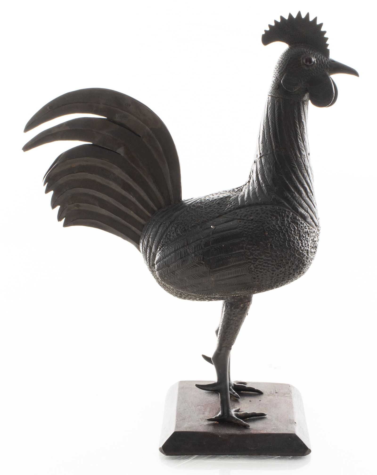 Metal Clad Rooster Sculpture (1 of 8)