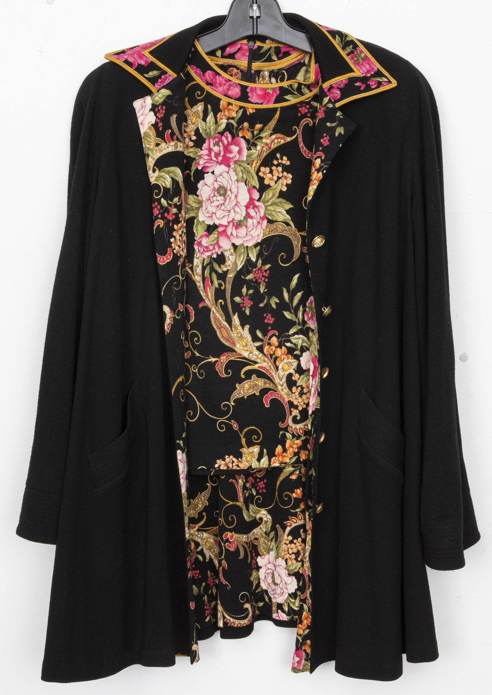 Vintage Italian Floral Print Wool Shirt & Jacket (1 of 4)