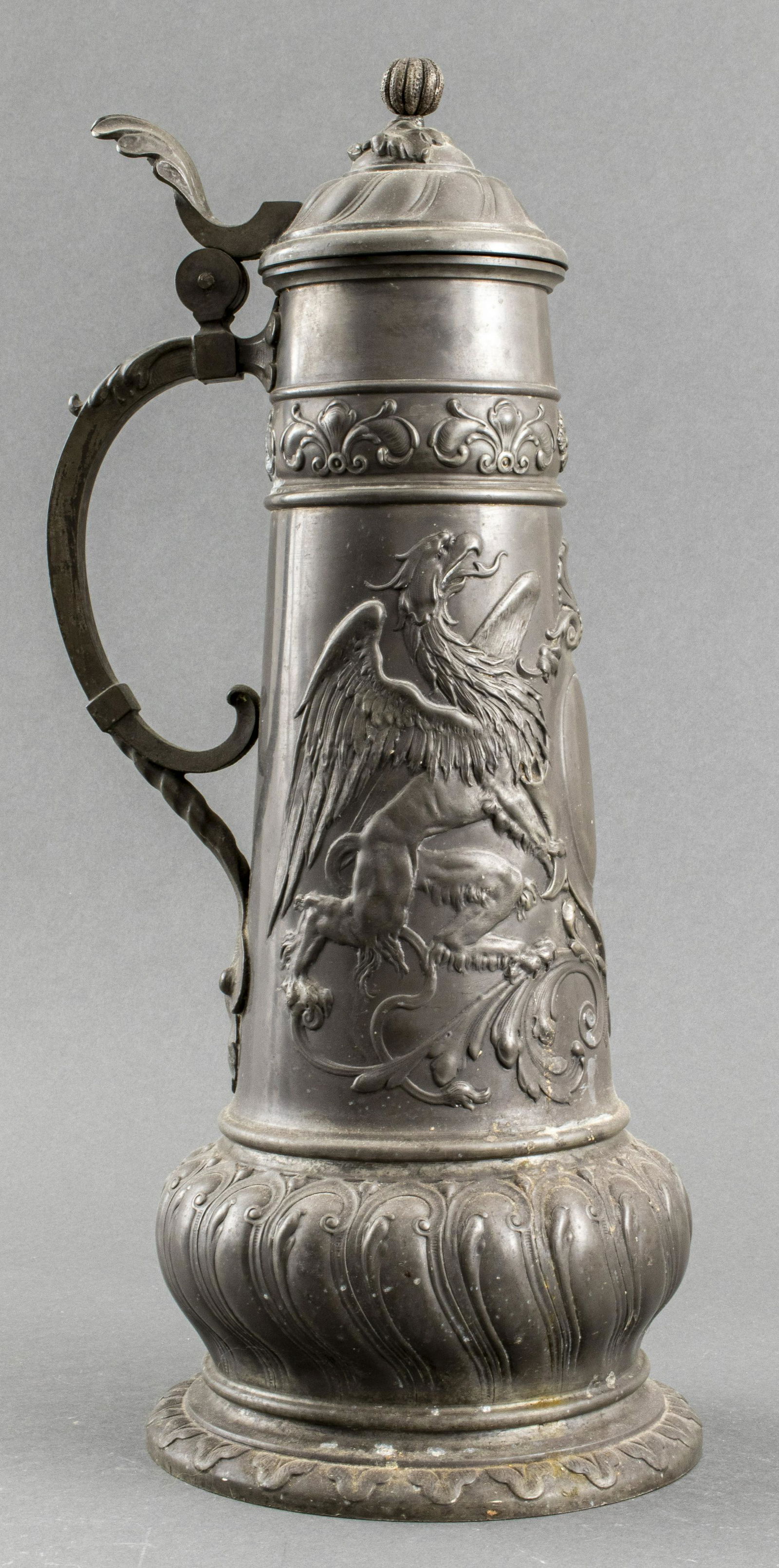 Monumental German Pewter Tankard (1 of 5)