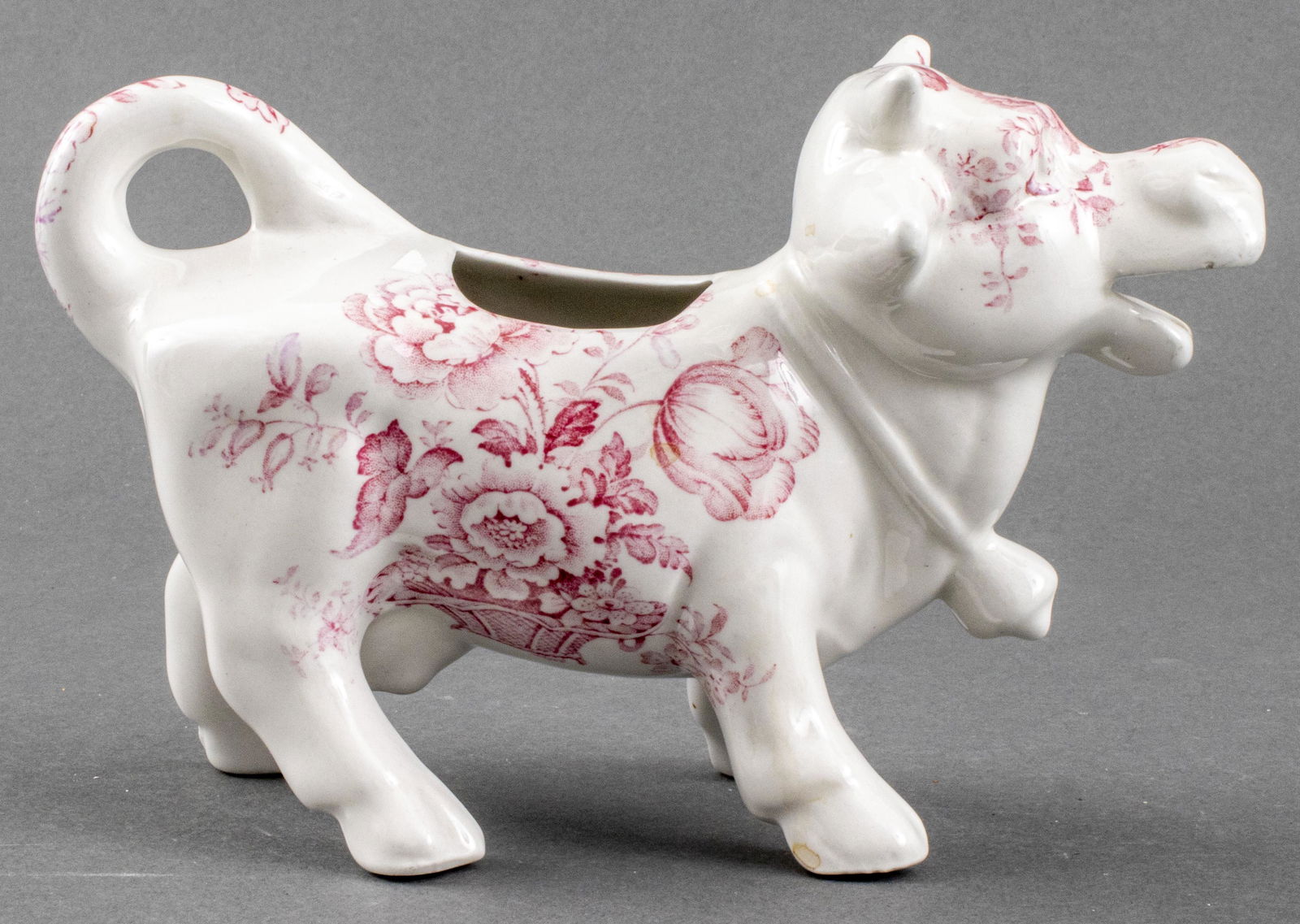 Staffordshire Porcelain Cow Cream Pitcher (1 of 11)