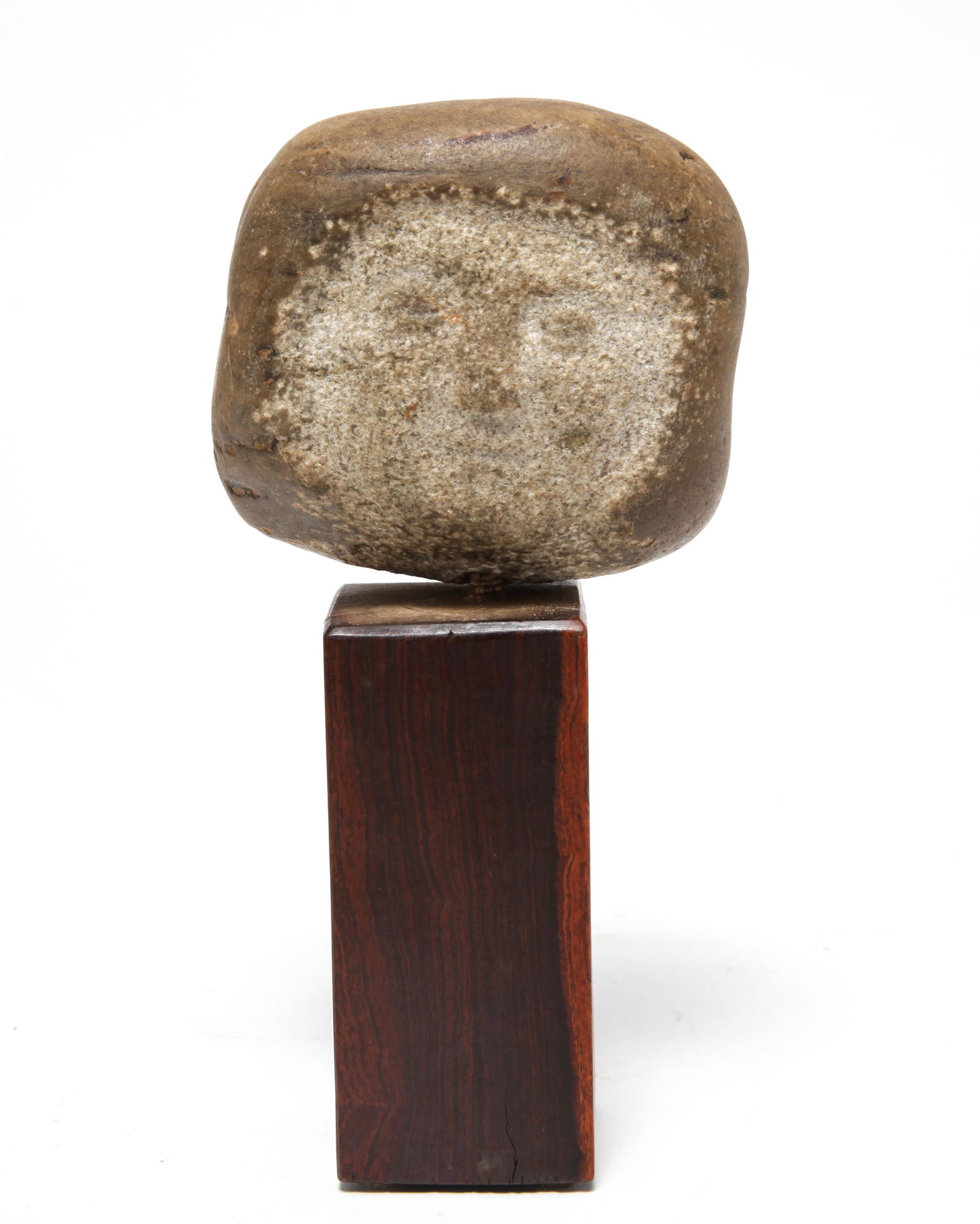 Paula Meizner Woman's Head Carved Stone Sculpture (1 of 6)