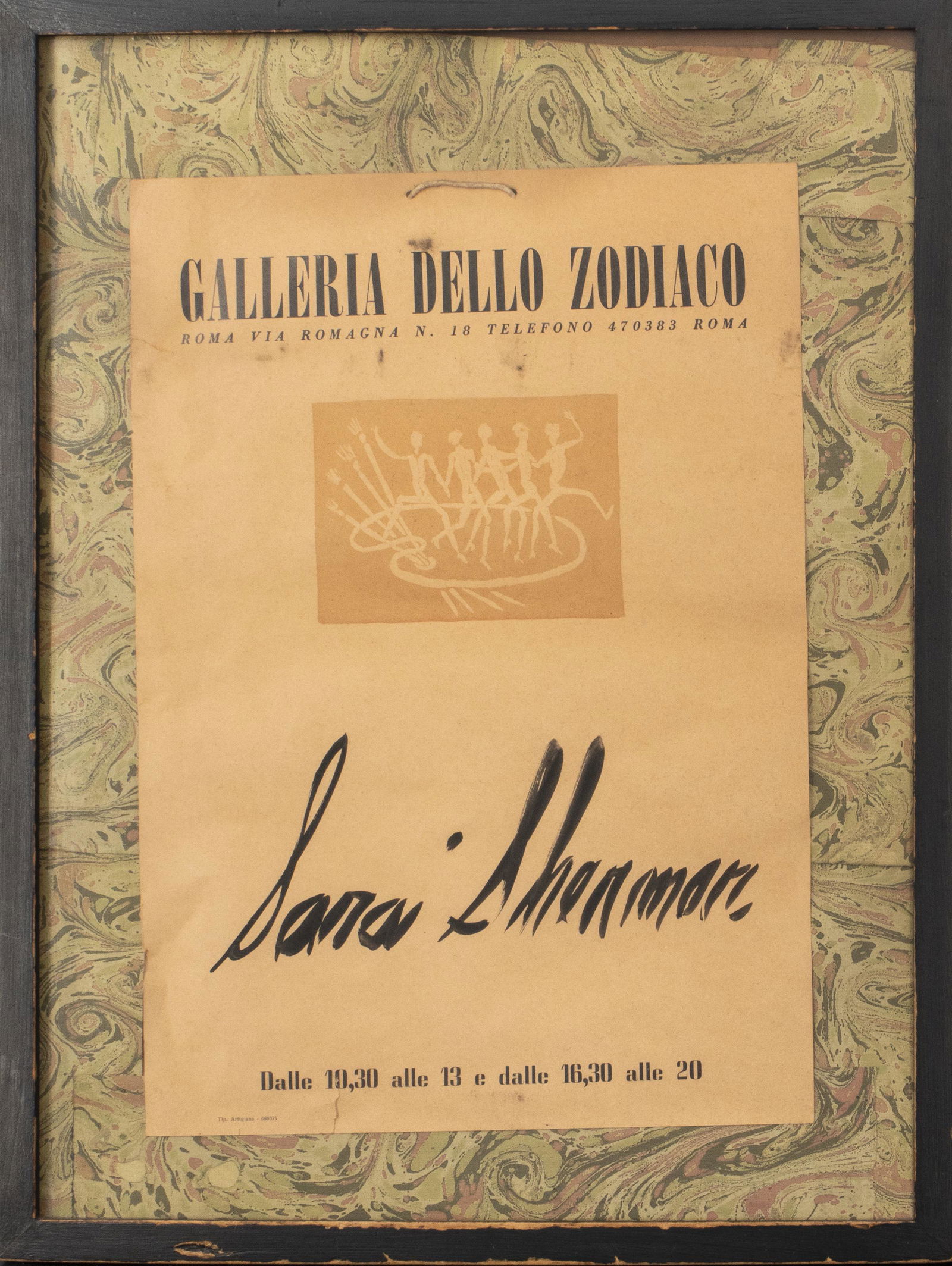 Signed Sarai Sherman Italian Exhibition Poster (1 of 3)