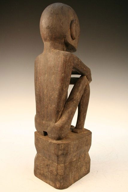 Seated Wood Bulul Figure 19th C. Philippines - 5