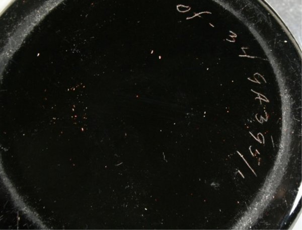 Orrefors Signed Cut-Glass Bowl c. 1930 - 3