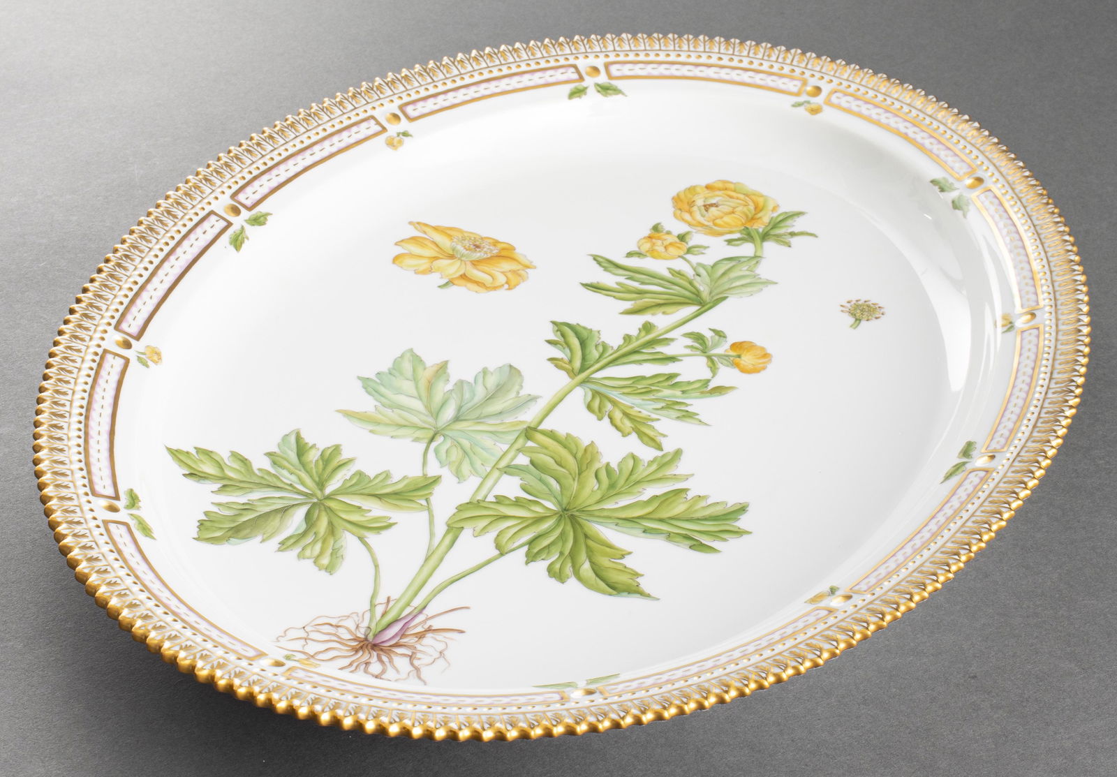 Royal Copenhagen "Flora Danica" Oval Platter (1 of 8)