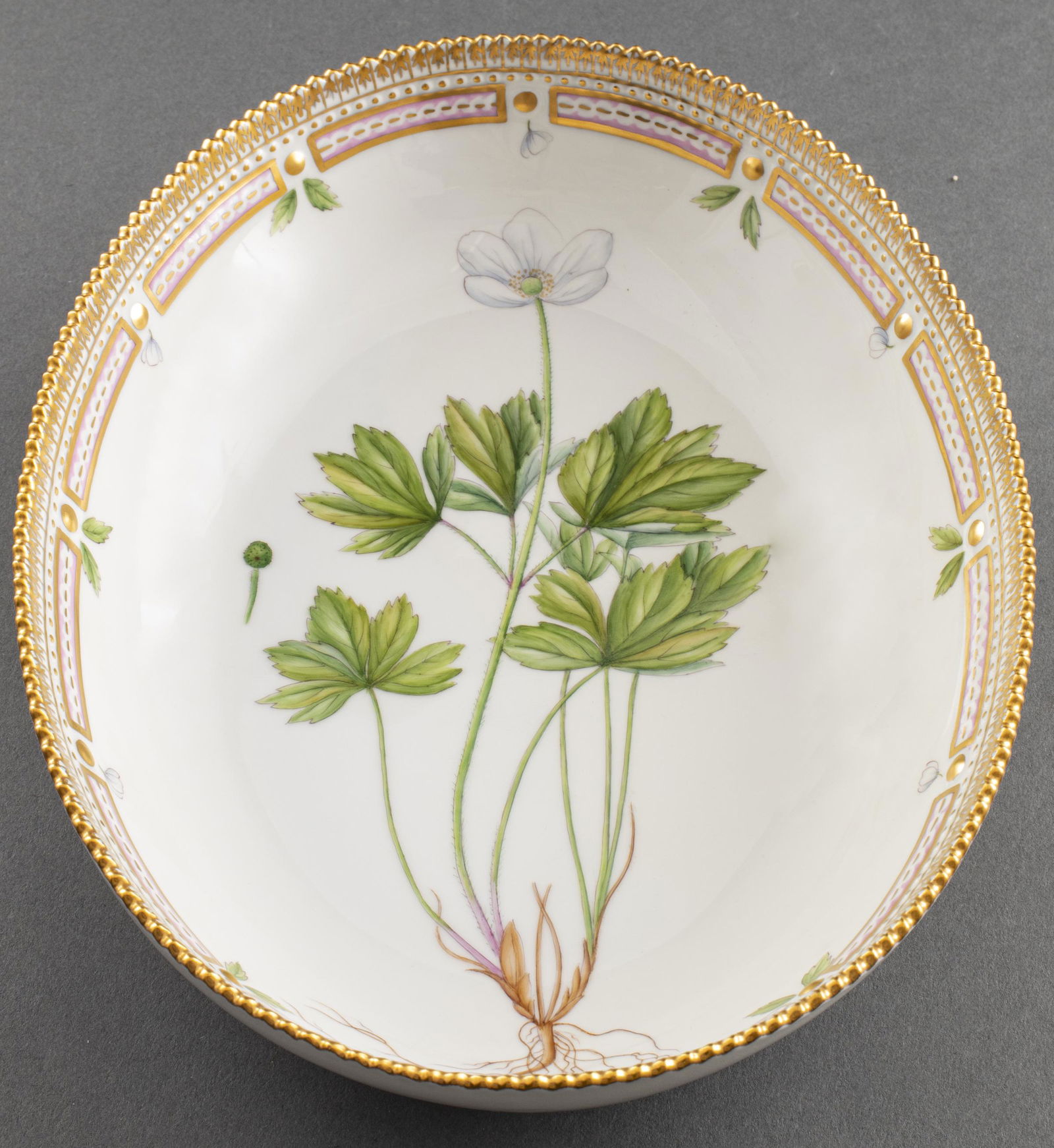 Royal Copenhagen "Flora Danica" Oval Bowl (1 of 6)