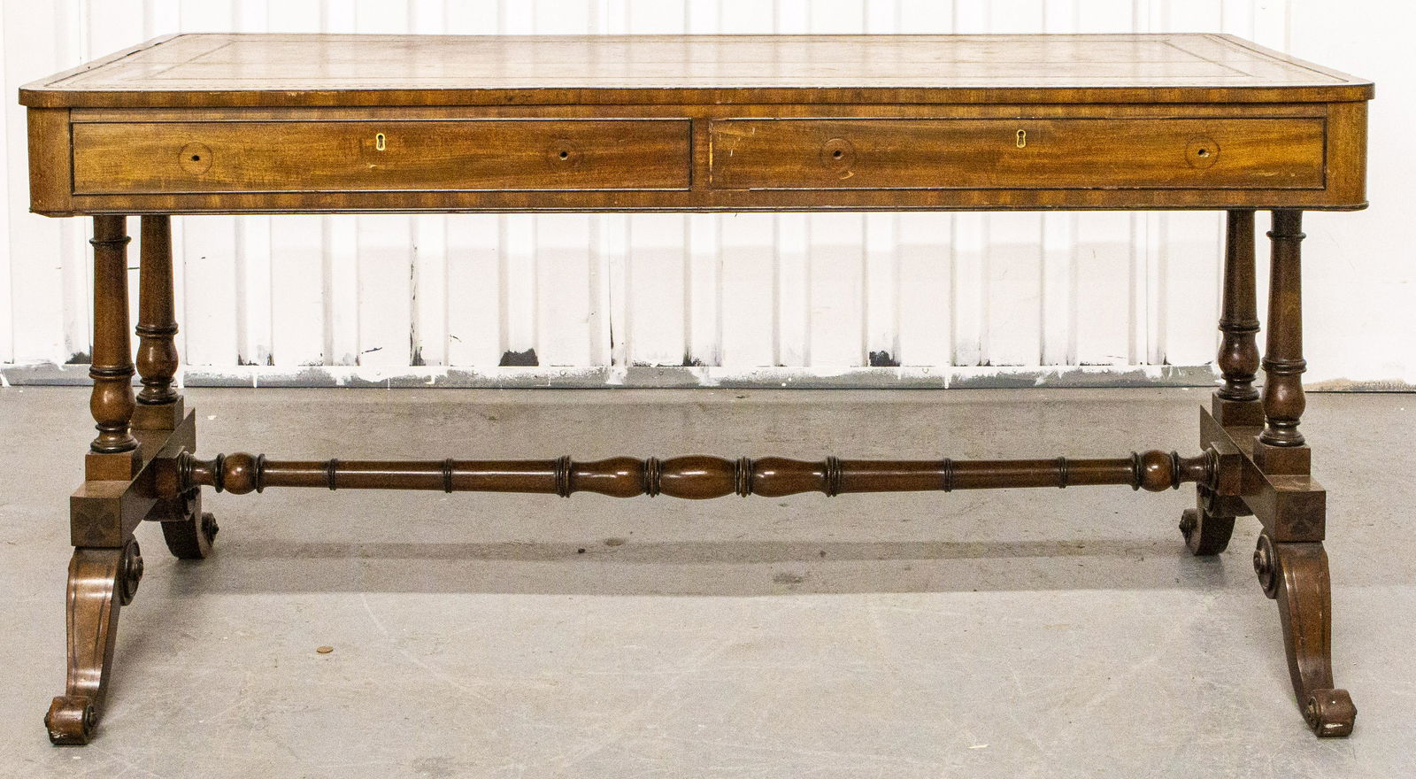 Regency Inlaid Mahogany Writing Desk (1 of 11)