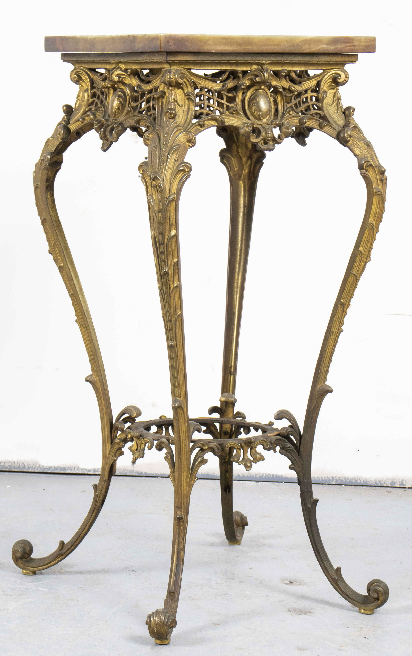 Rococo Revival Gilt Bronze Side Table (1 of 11)
