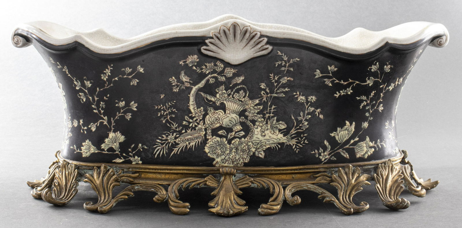 Chinese Gilt Bronze Mounted Jardiniere (1 of 9)