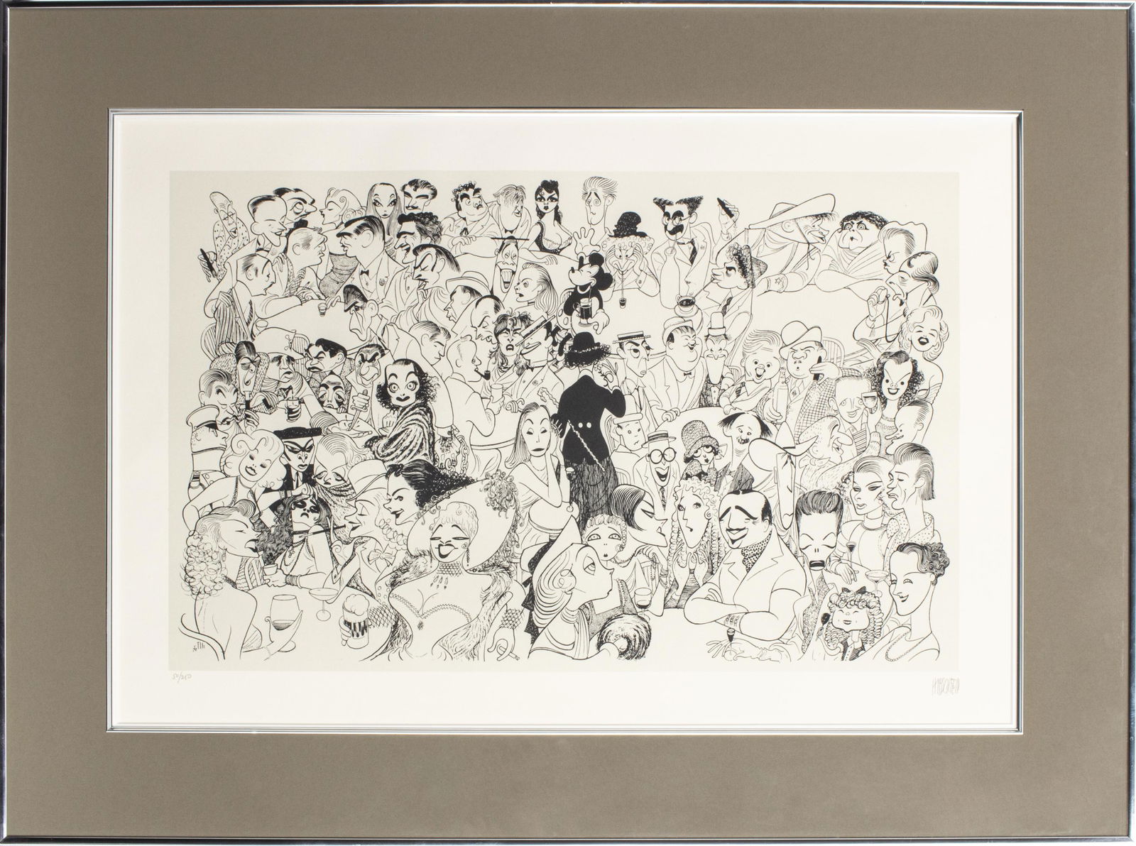 Al Hirschfeld "Movieland '54" Lithograph on Paper (1 of 9)