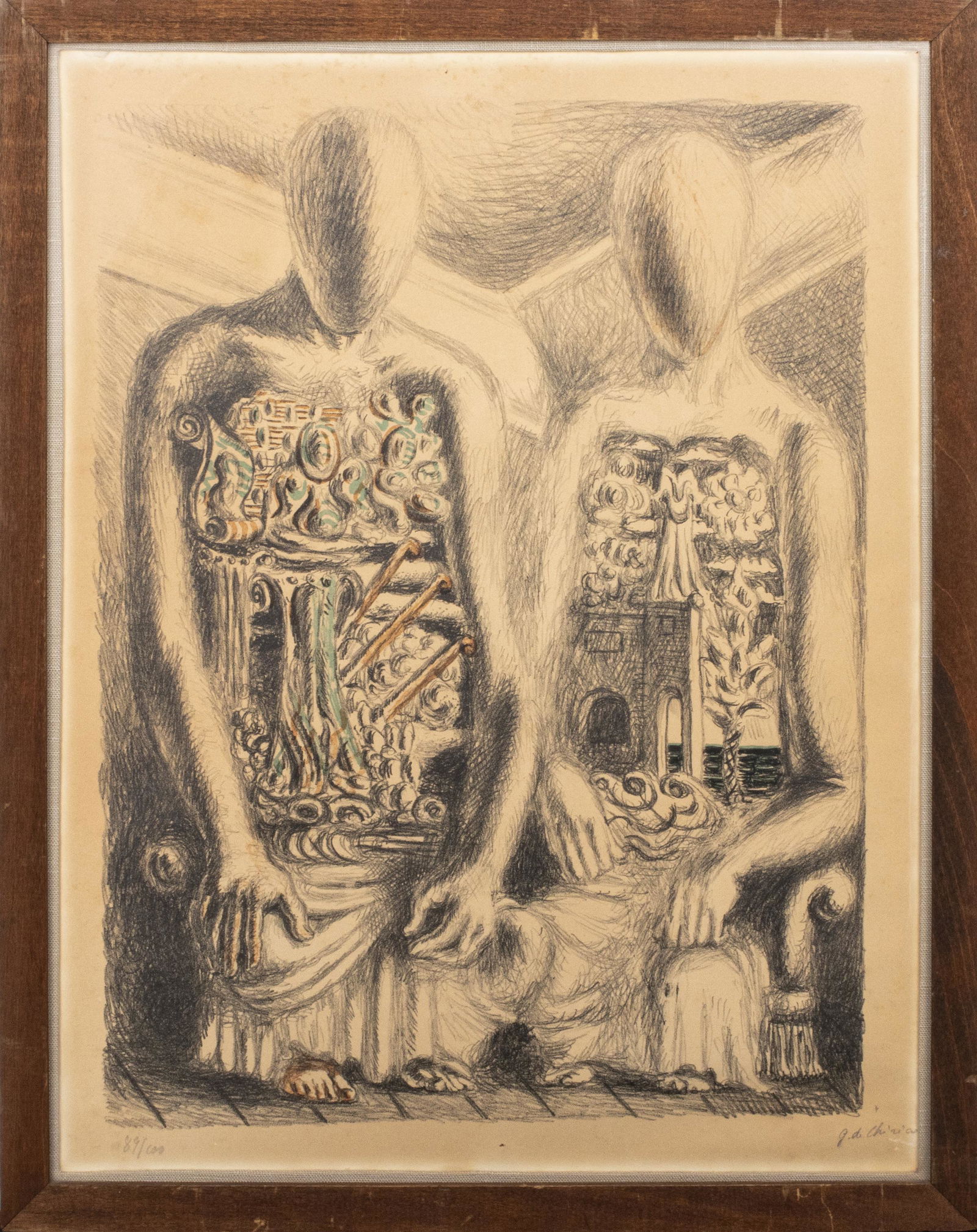 Giorgio de Chirico "The Archaeologists IV" Litho (1 of 10)