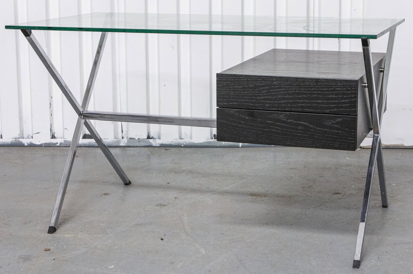 Franco Albini for Knoll Chrome And Glass Desk (1 of 4)