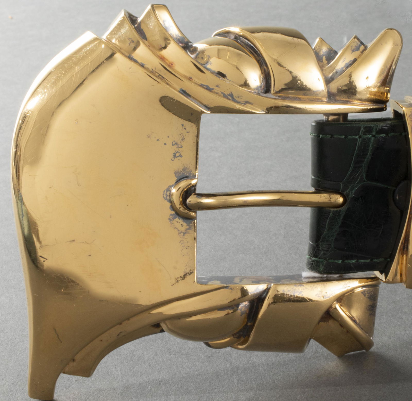 Kieselstein-Cord Alligator & Vermeil Silver Belt (1 of 3)