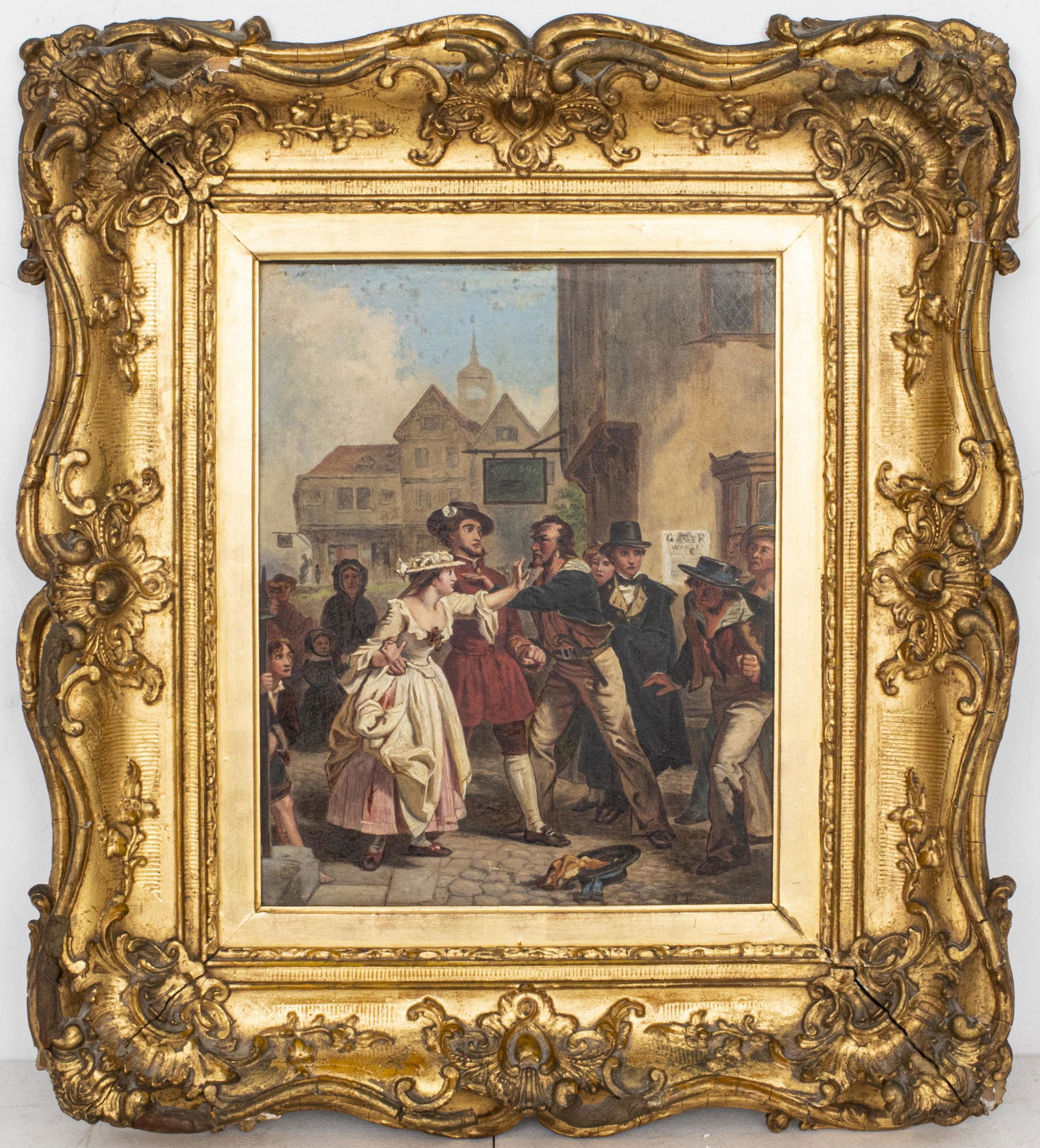 After A. Johnston "The Press Gang" Oil on Board (1 of 10)