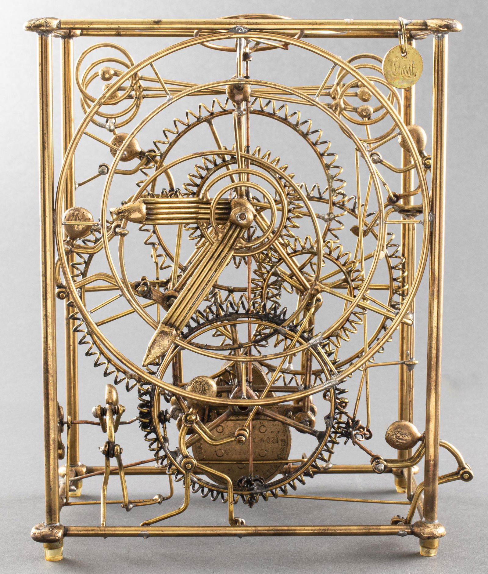 Gordon Bradt Brass Kinetic Sculpture Clock (1 of 14)