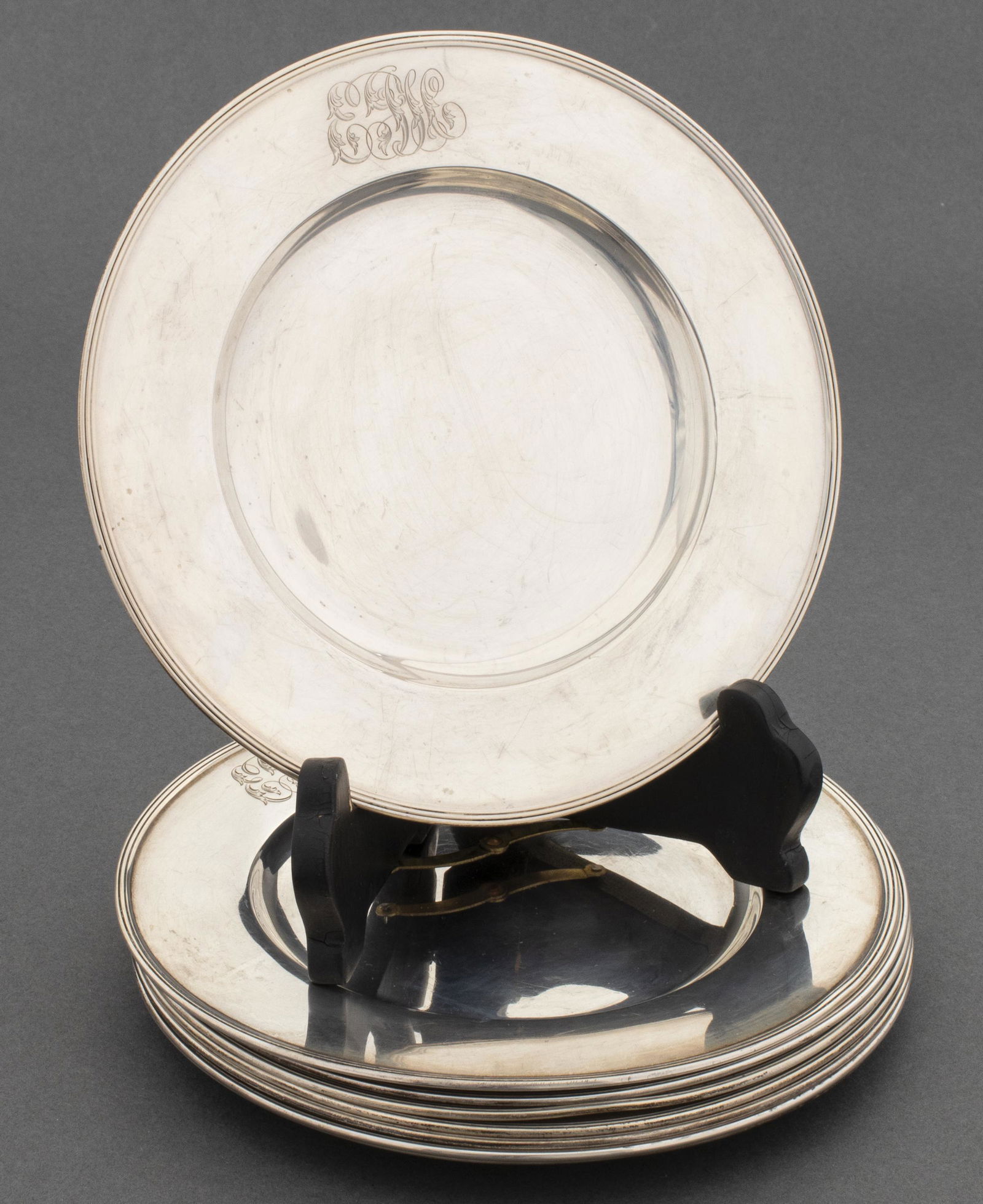 Gorham Sterling Silver Bread Plates, Set of 8 (1 of 5)