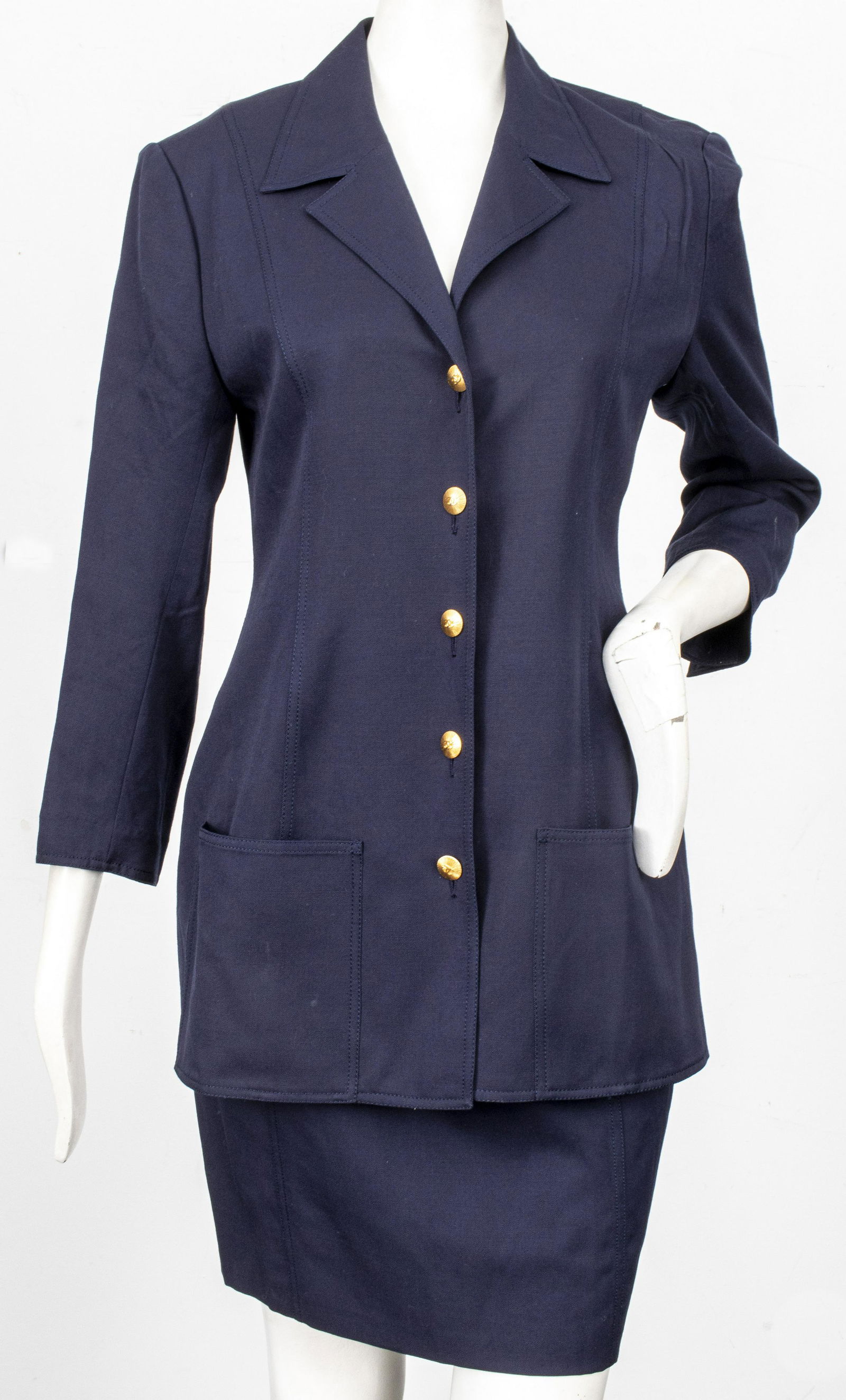 Chanel Navy Blue Skirt Suit (1 of 8)