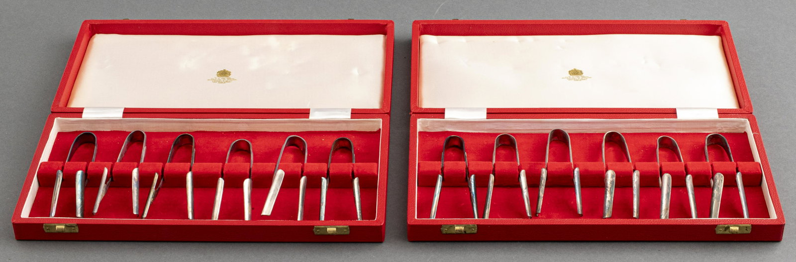 Asprey & Co. Silver Plate Asparagus Tongs, 12 PCS (1 of 5)