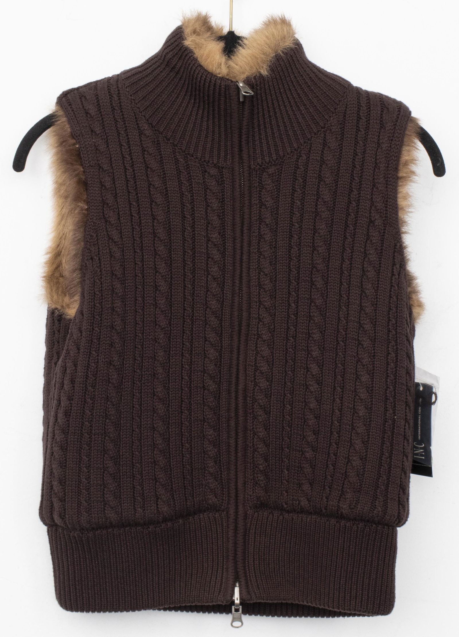 faux fur lined sweater