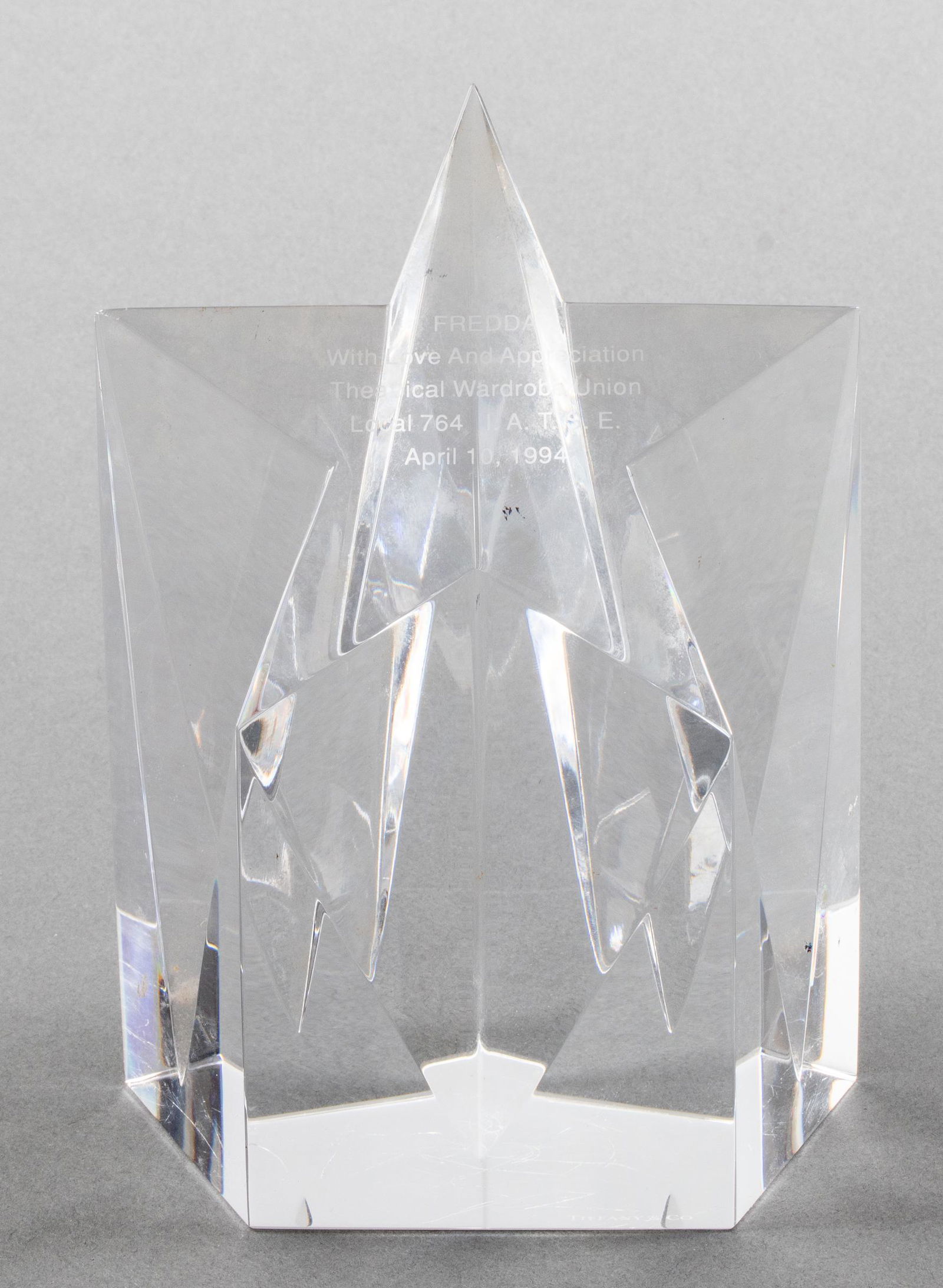 Tiffany & Co. Crystal Star Award Paperweight (1 of 5)
