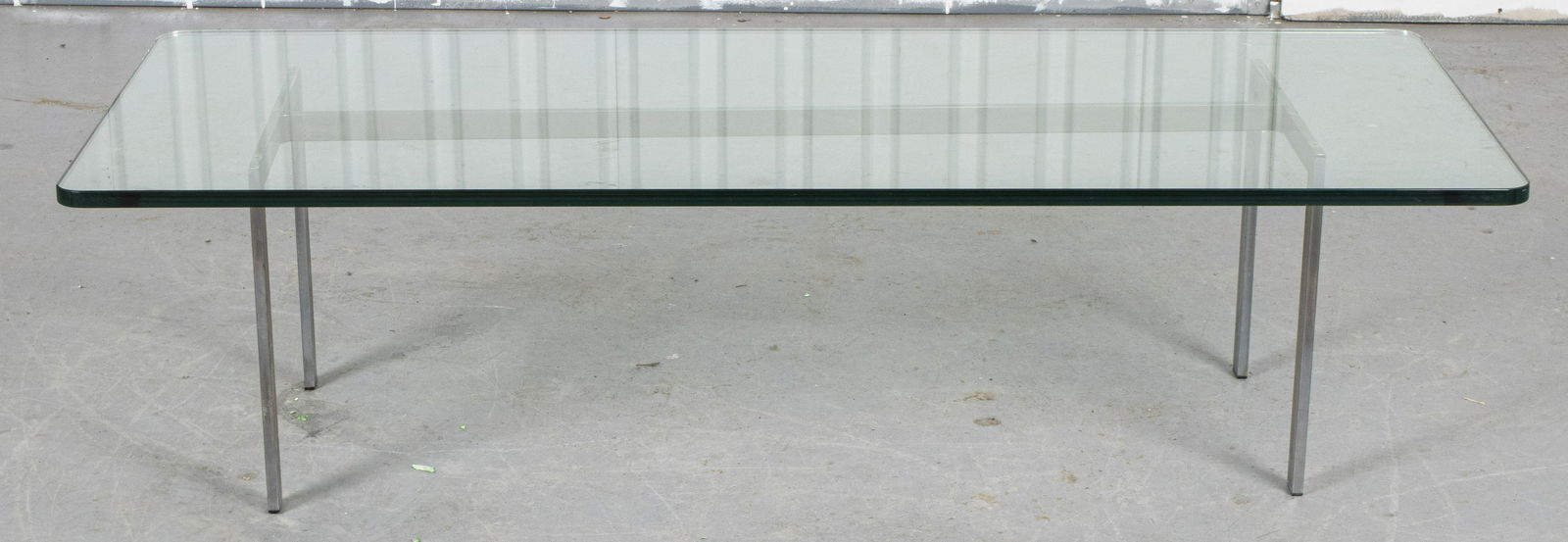 Modern Chrome and Glass Coffee Table (1 of 4)