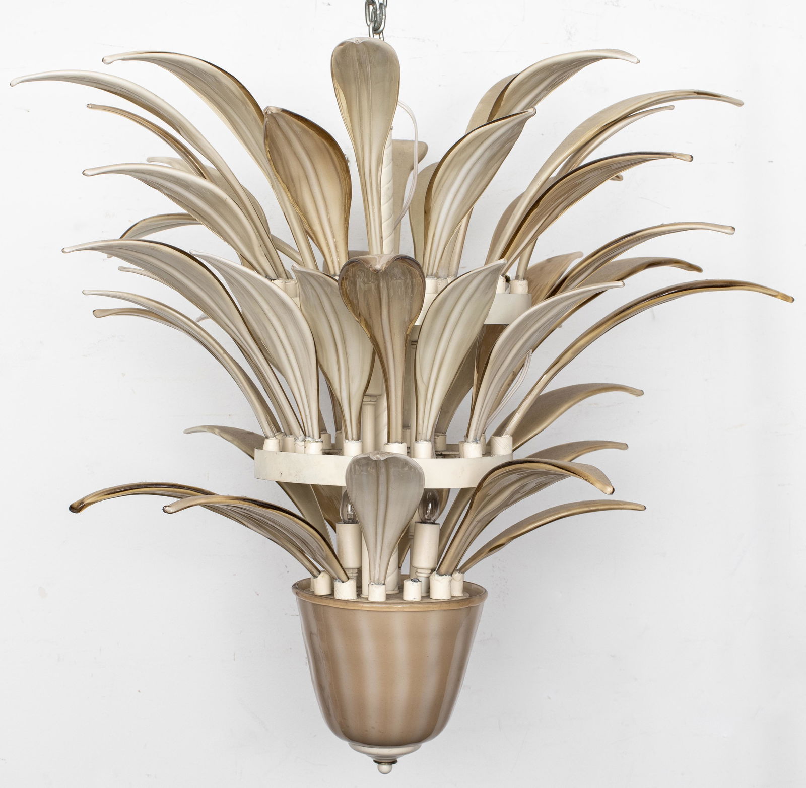 Murano Glass Leaf Chandelier (1 of 1)
