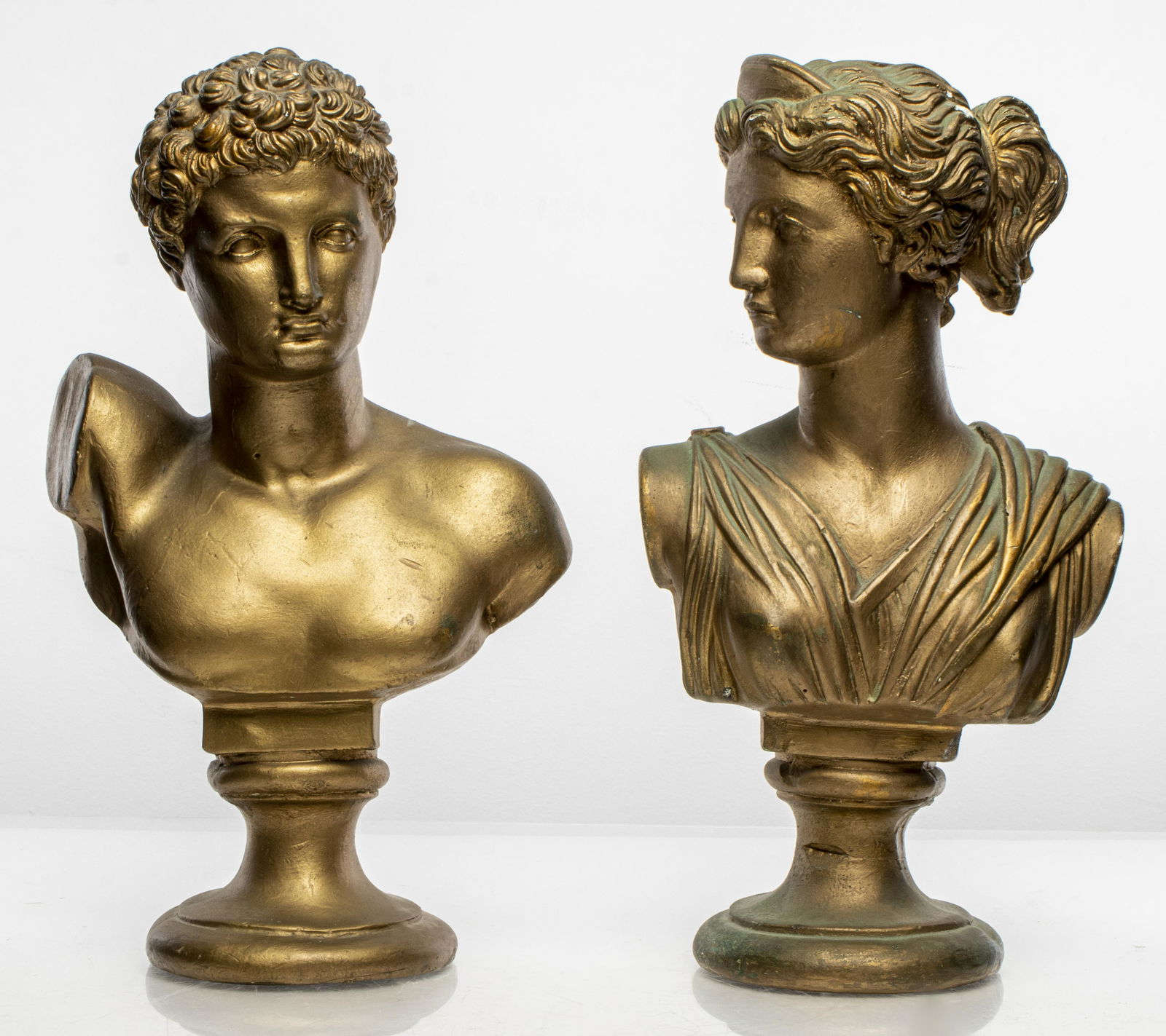 Classical Style Bust Sculptures of Diana & Hermes (1 of 11)
