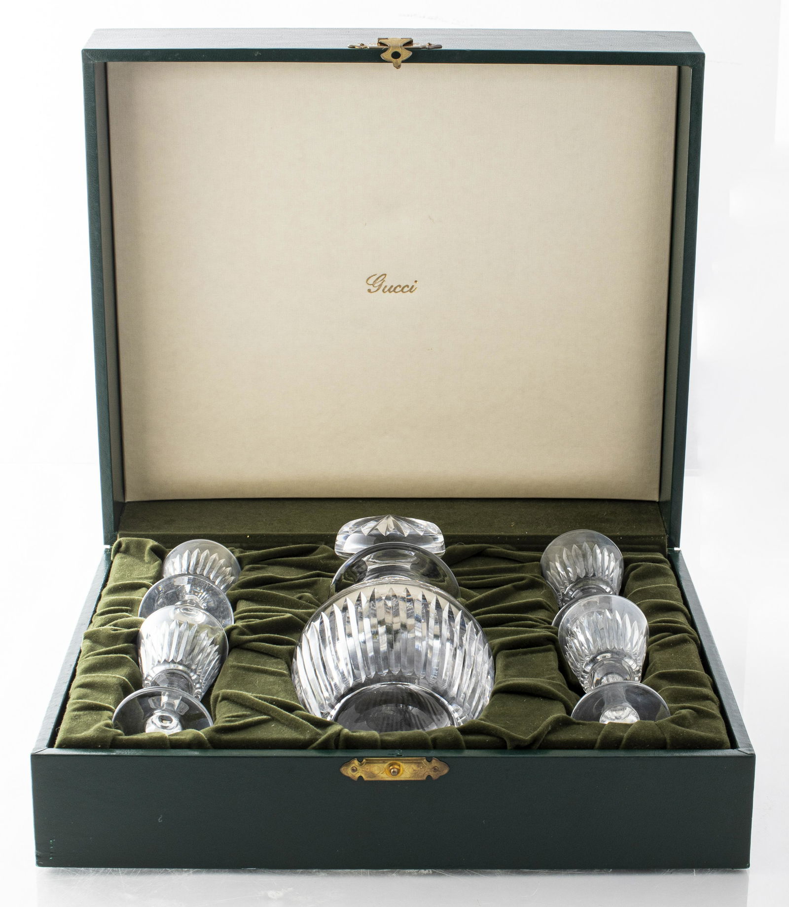 Gucci Cut Glass Decanter & Cordial Set in Box (1 of 5)