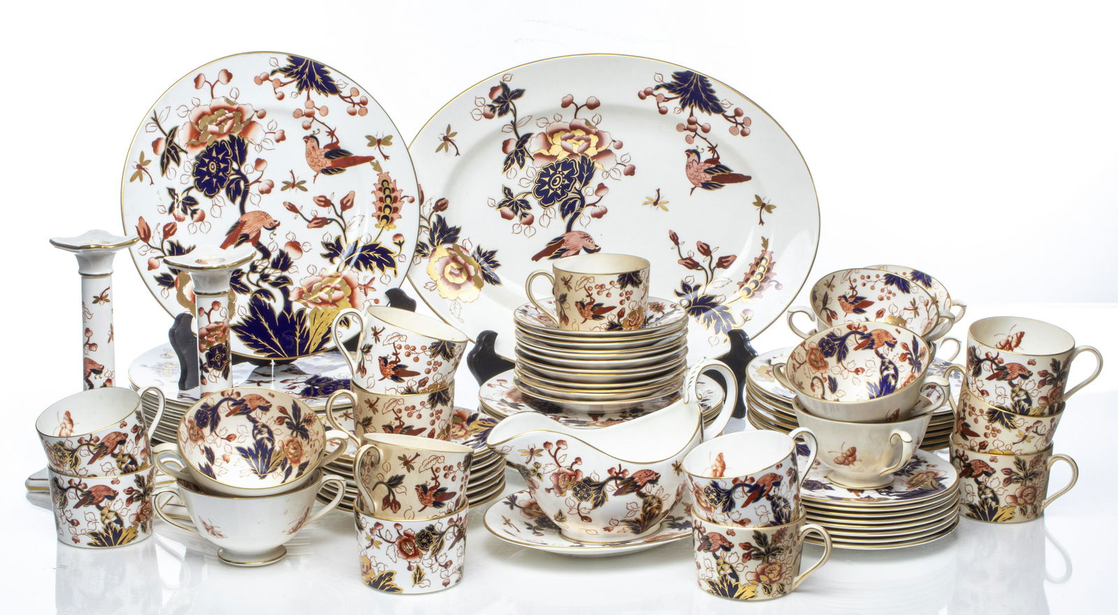 Coalport "Hong Kong" Porcelain Dinner Svc, 76 Pcs. (1 of 9)