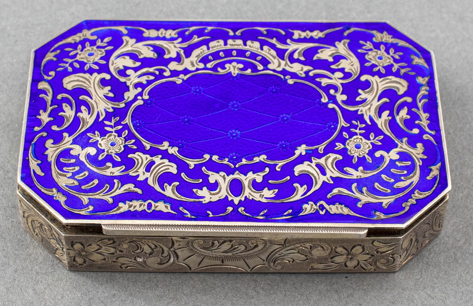 Austrian Enamel & Silver Snuff Box (1 of 7)