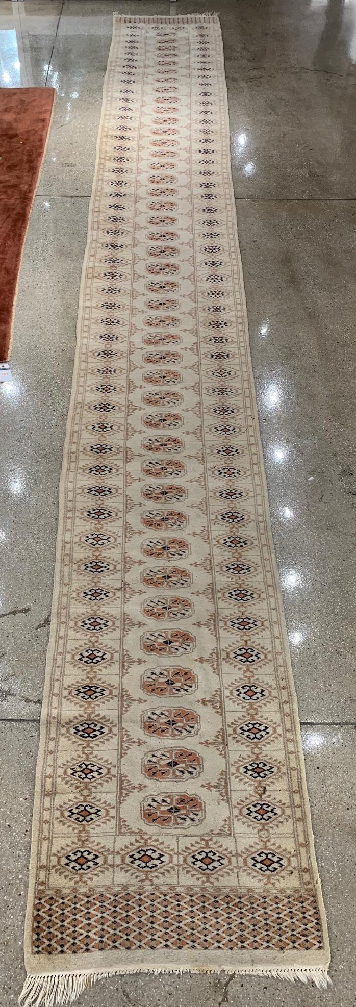 Bokhara Persian Runner / Rug, 20' 4" x 2' 7" (1 of 2)