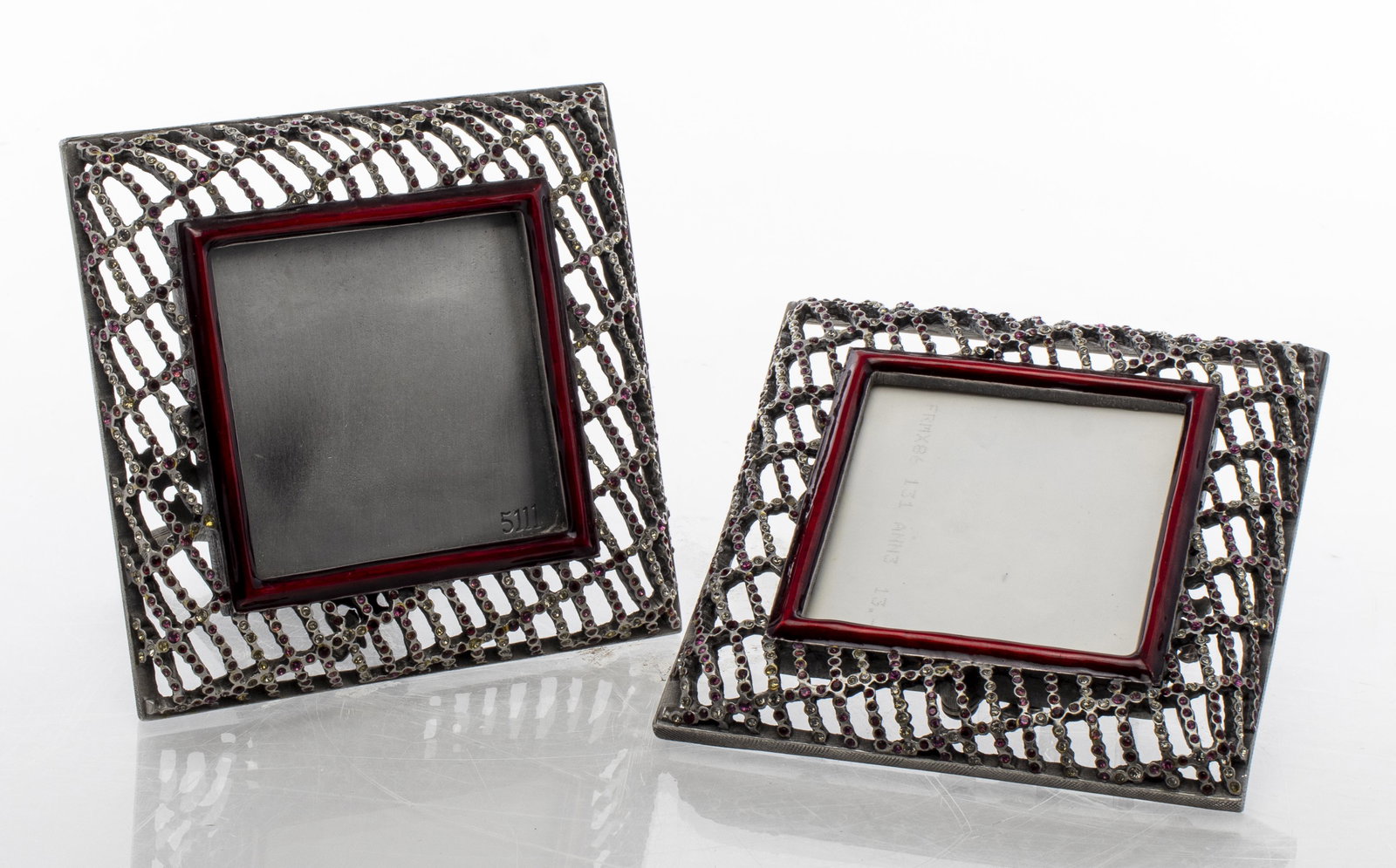 Jay Strongwater Enamel & Crystal Picture Frames, 2 (1 of 3)