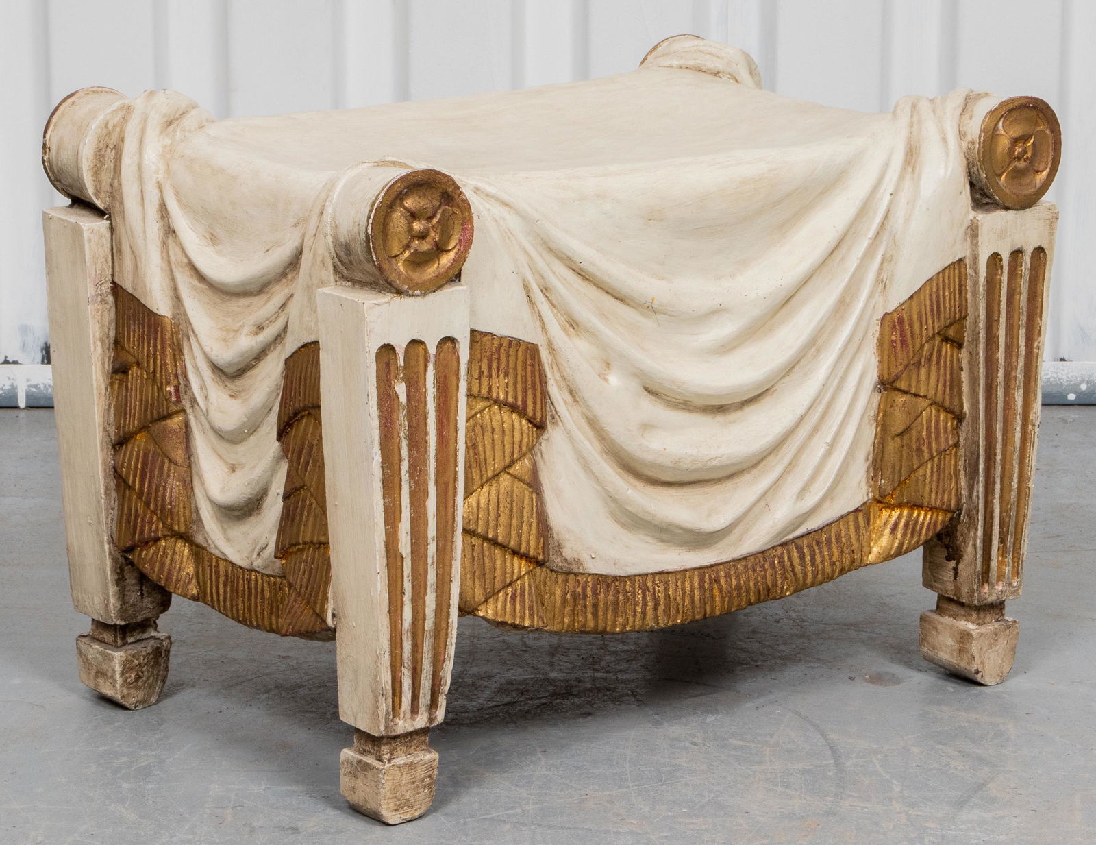 Neoclassical Style Trompe L'Oeil Stool (1 of 4)