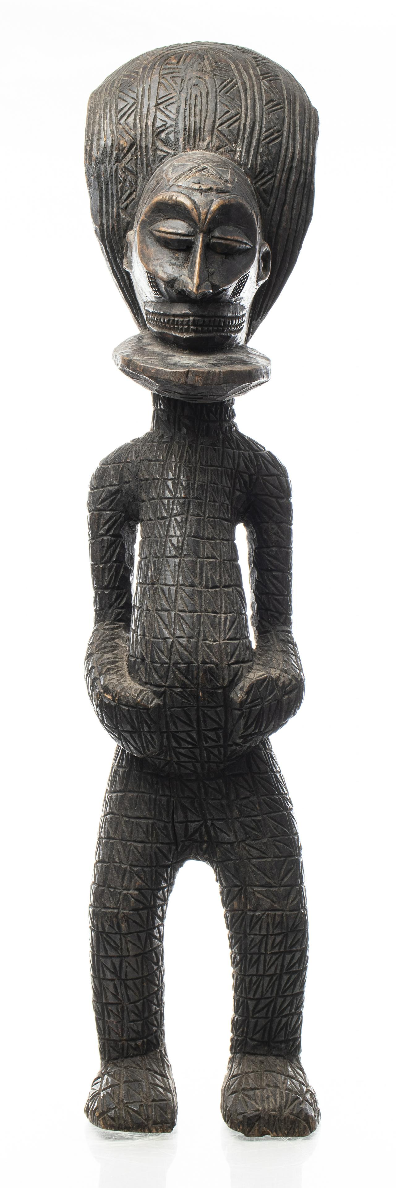 African Chokwe Carved Figure, Dem. Rep. of Congo (1 of 9)