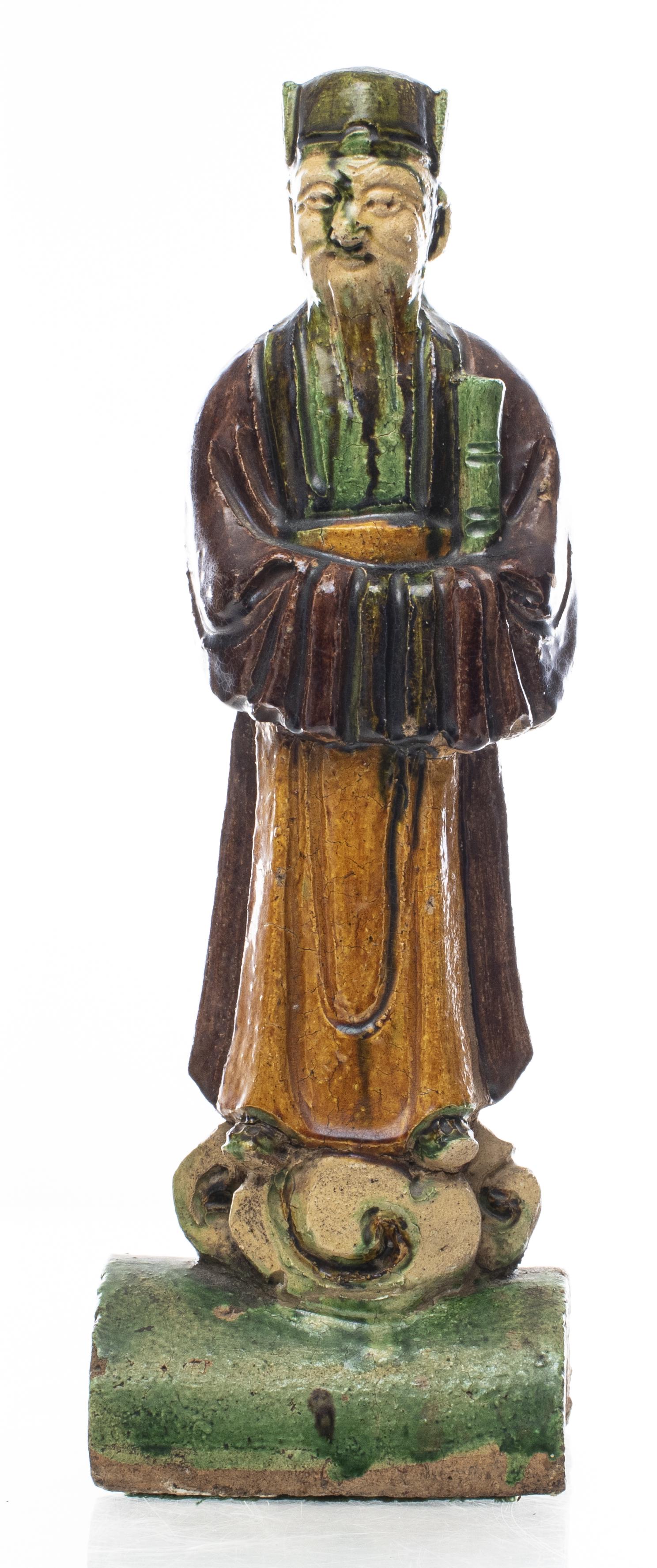 Chinese Sancai Glazed Roof Tile of an Immortal (1 of 11)
