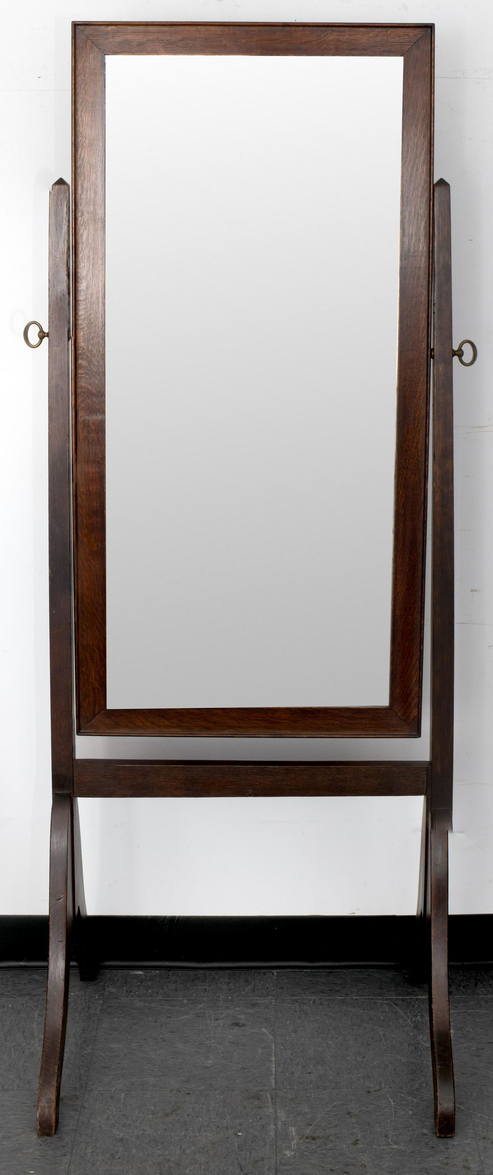 Mission Oak Cheval Floor Mirror (1 of 5)