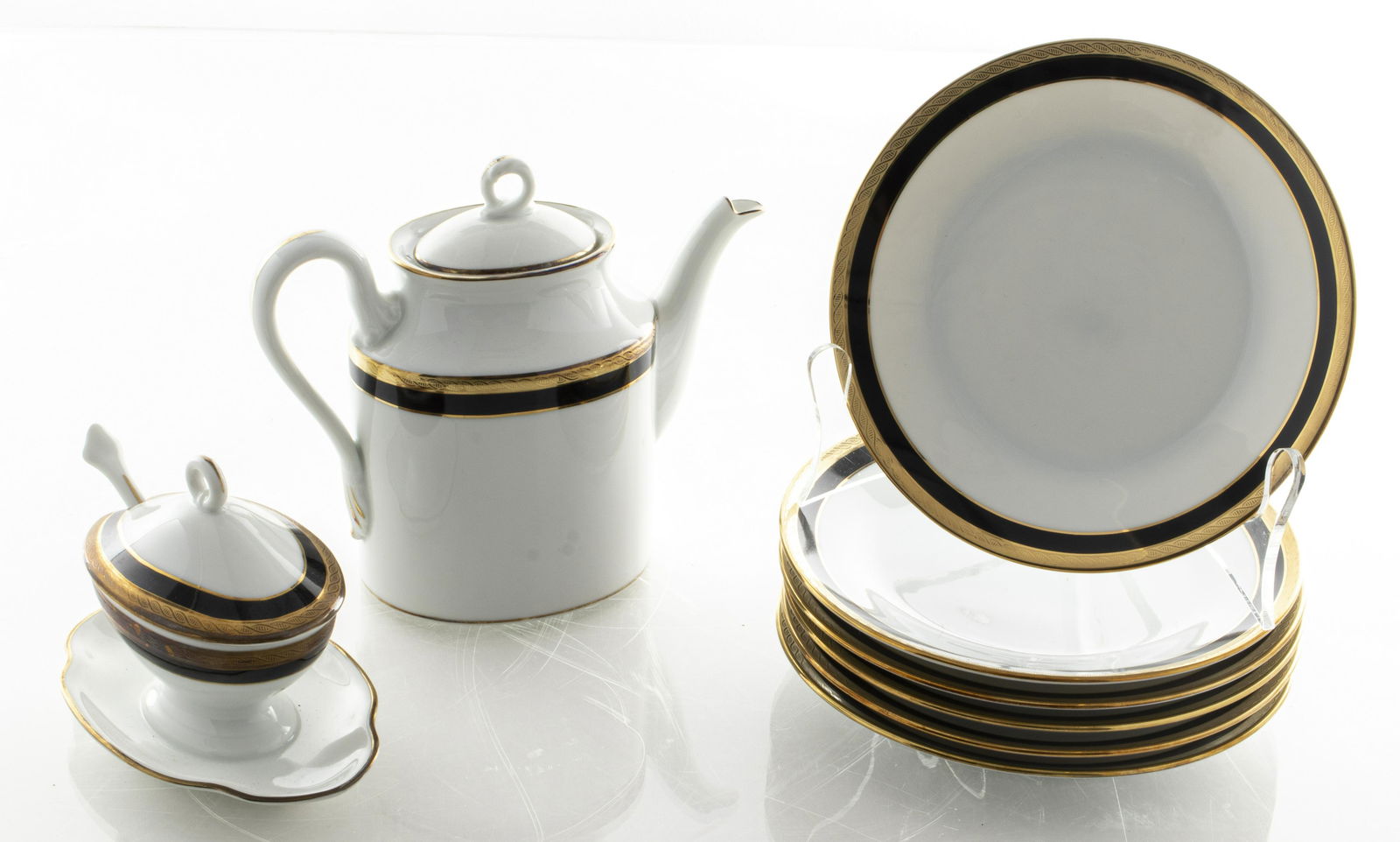 Richard Ginori Palermo Black Partial Service, 9 (1 of 6)