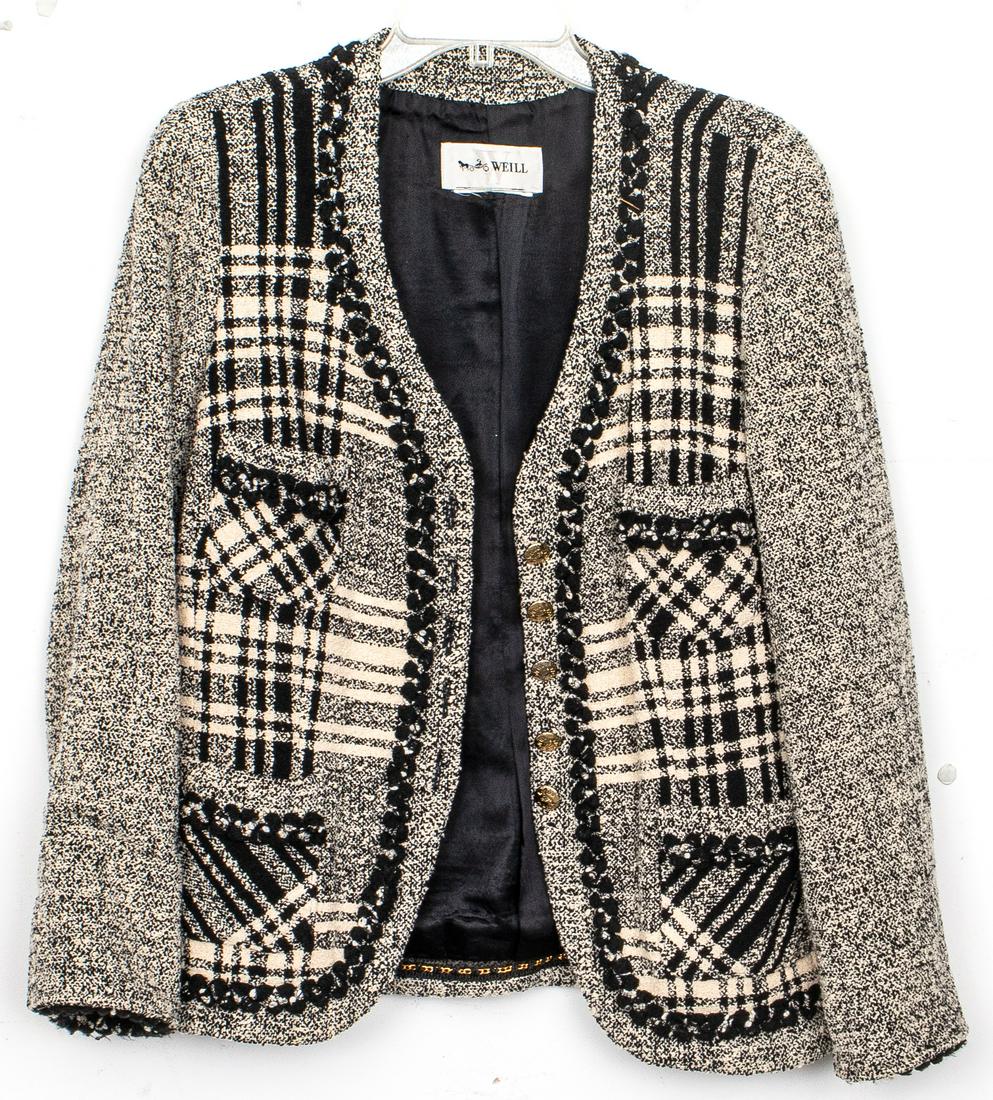 Weill Vintage Black & White Wool Blazer (1 of 4)
