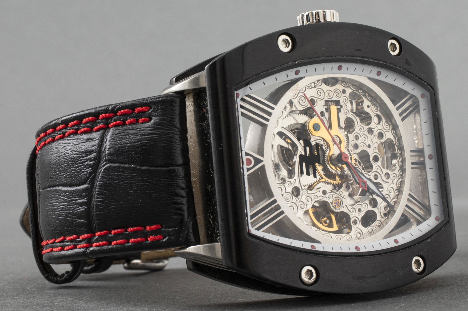 32 Degrees Stainless Steel Skeleton Watch (1 of 4)