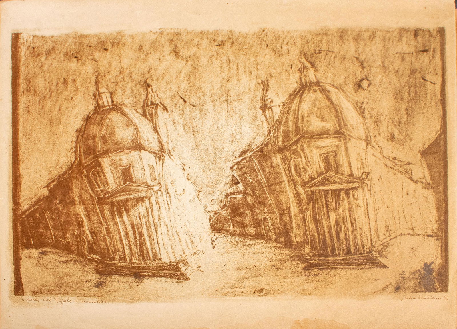 Emiliano Sorini (Attributed) 1956 Lithograph (1 of 6)